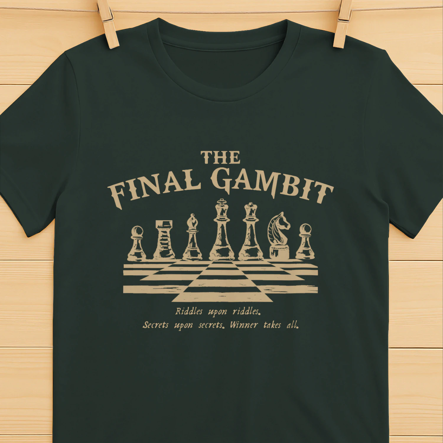 The Final Gambit Heavy Cotton T-shirt 1 Side, The Inheritance Games Tee, Young Adult Book Shirt, Book Gifts