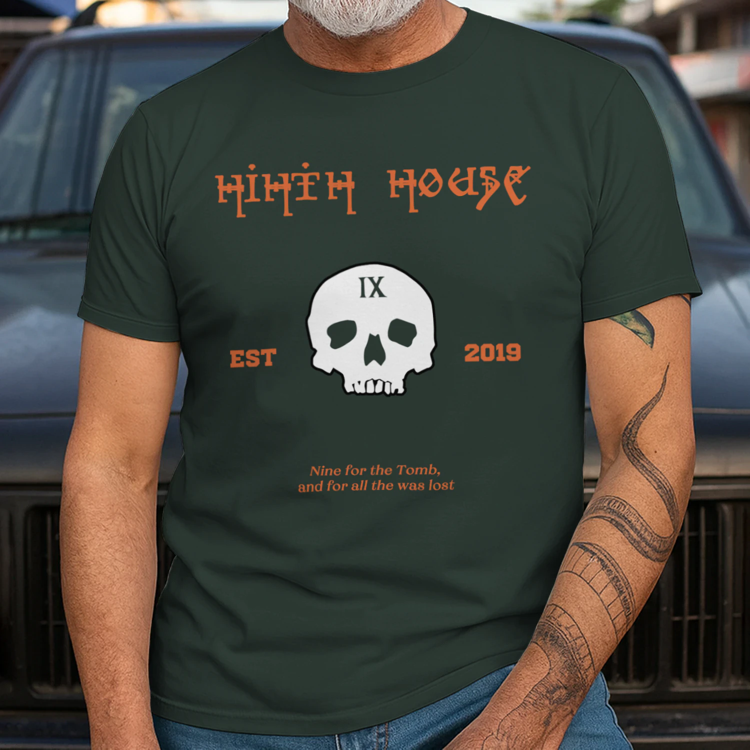 Gideon the Ninth Heavy Cotton T-shirt 1 Side, The Locked Tomb Tee, Fantasy Science Fiction Book Shirt, Book Gifts