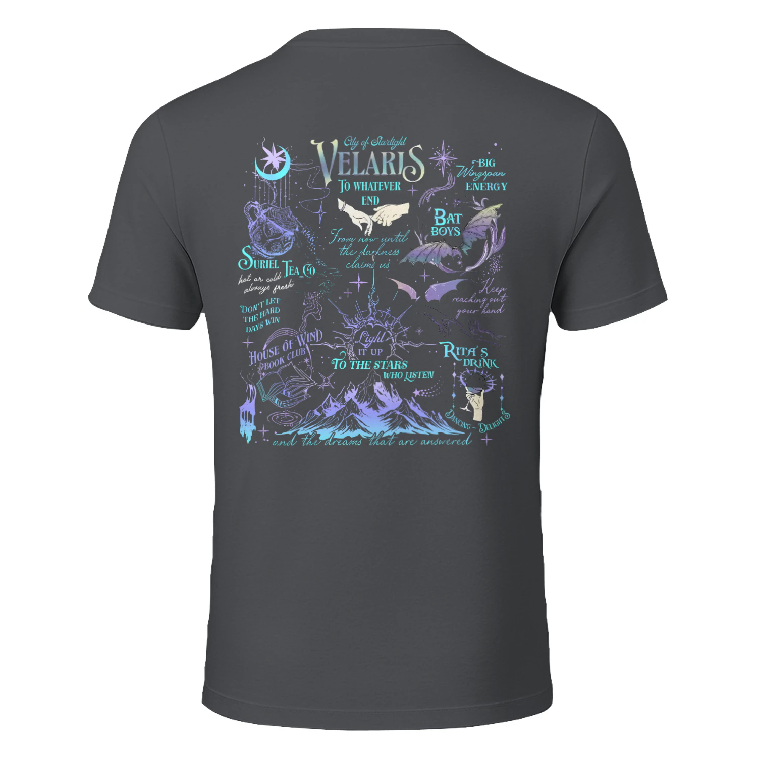 Velaris Acotar Heavy Cotton Dark Colors T-shirt 2 Side, City Of Starlight Gildan Tee, Romantasy Readers Shirt, Book Lover Gifts
