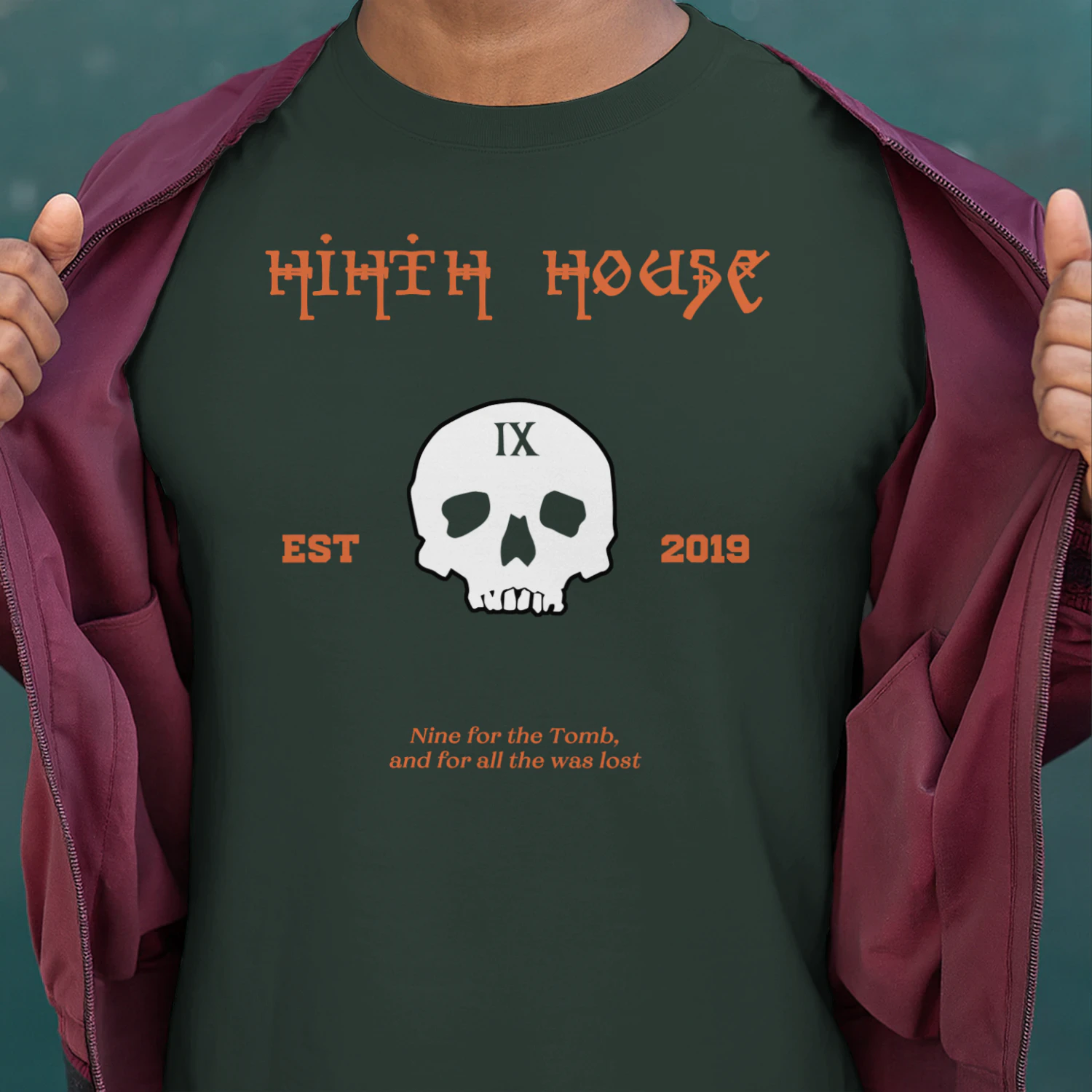 Gideon the Ninth Heavy Cotton T-shirt 1 Side, The Locked Tomb Tee, Fantasy Science Fiction Book Shirt, Book Gifts
