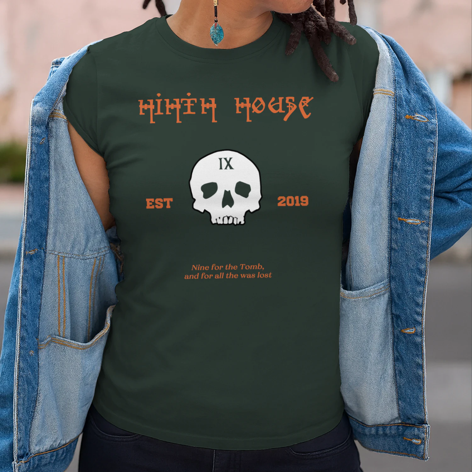 Gideon the Ninth Heavy Cotton T-shirt 1 Side, The Locked Tomb Tee, Fantasy Science Fiction Book Shirt, Book Gifts