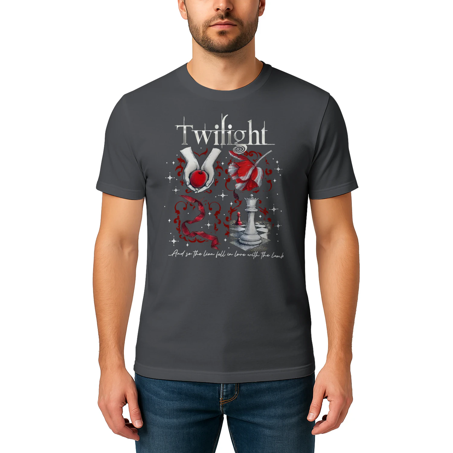 Twilight Series Heavy Cotton Dark Colors T-shirt 2 Side, Young Adult Gildan Tee, Fantasy Romance Book Shirt, Book Lover Gifts