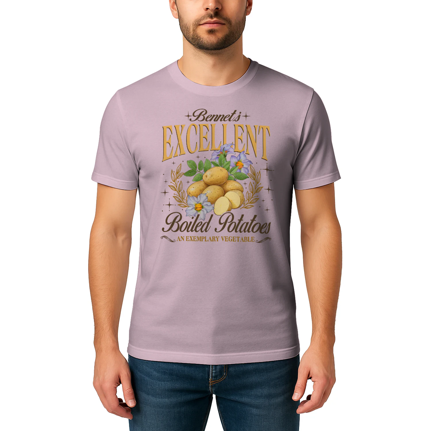 Exemplary Vegetable Heavy Cotton Light Colors T-shirt 1 Side, Pride and Prejudice Gildan Tee, Classic Literature Shirt, Book Lover Gifts