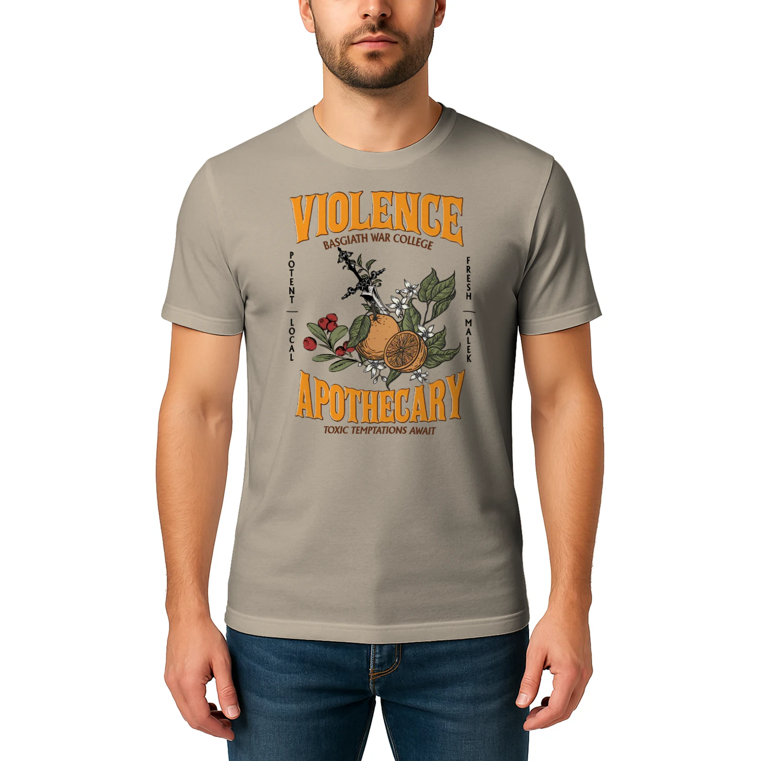Violence Apothecary Heavy Cotton Light Colors T-shirt 1 Side, The Apothecary Diaries Gildan Tee, Historical Fiction Book Shirt, Book Gifts