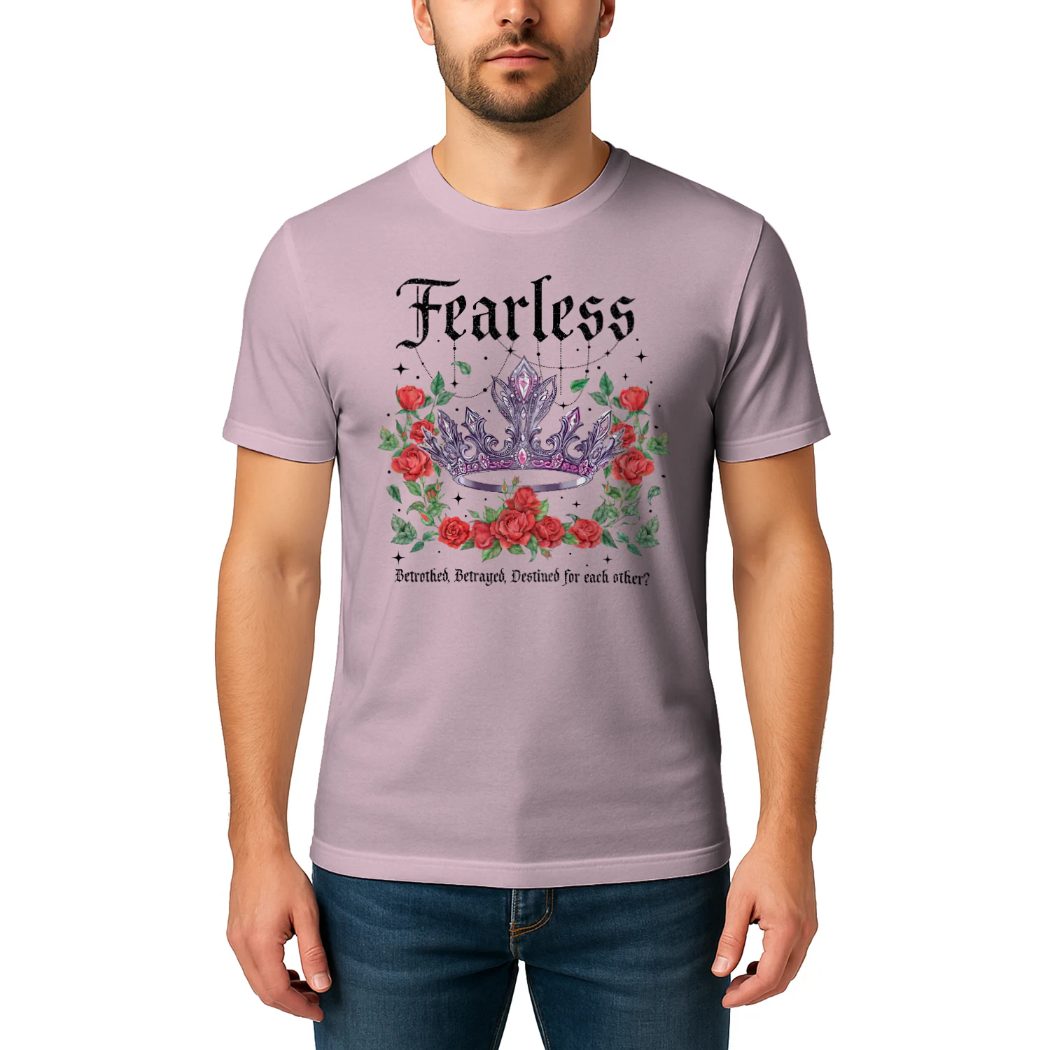 Fearless Heavy Cotton Light Colors T-shirt 2 Side, The Powerless Trilogy Gildan Tee, Fantasy Romance Book Shirt, Book Lover Gifts
