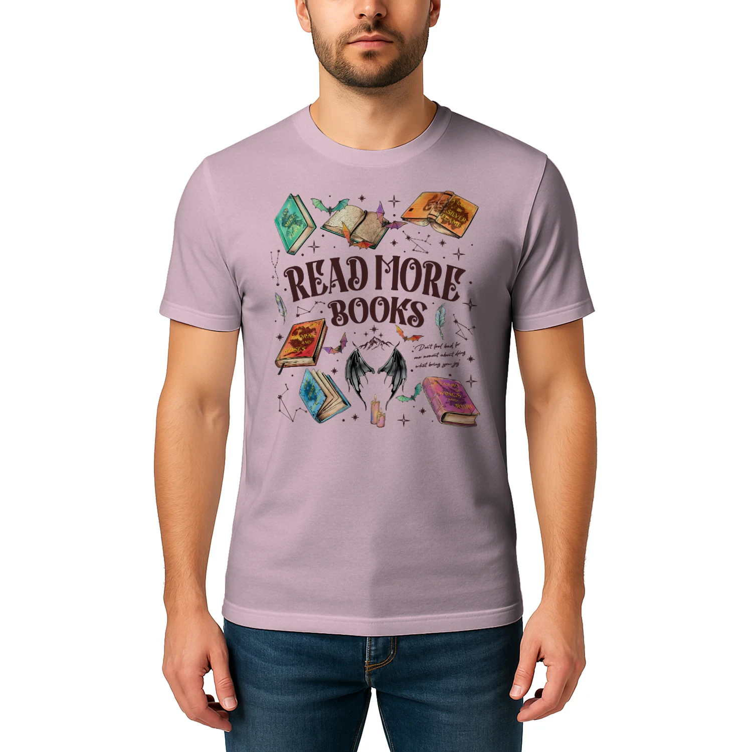 Read More Books Heavy Cotton Light Colors T-shirt 2 Side, Acotar Gildan Tee, Romantasy Book Shirt, Book Lover Gifts