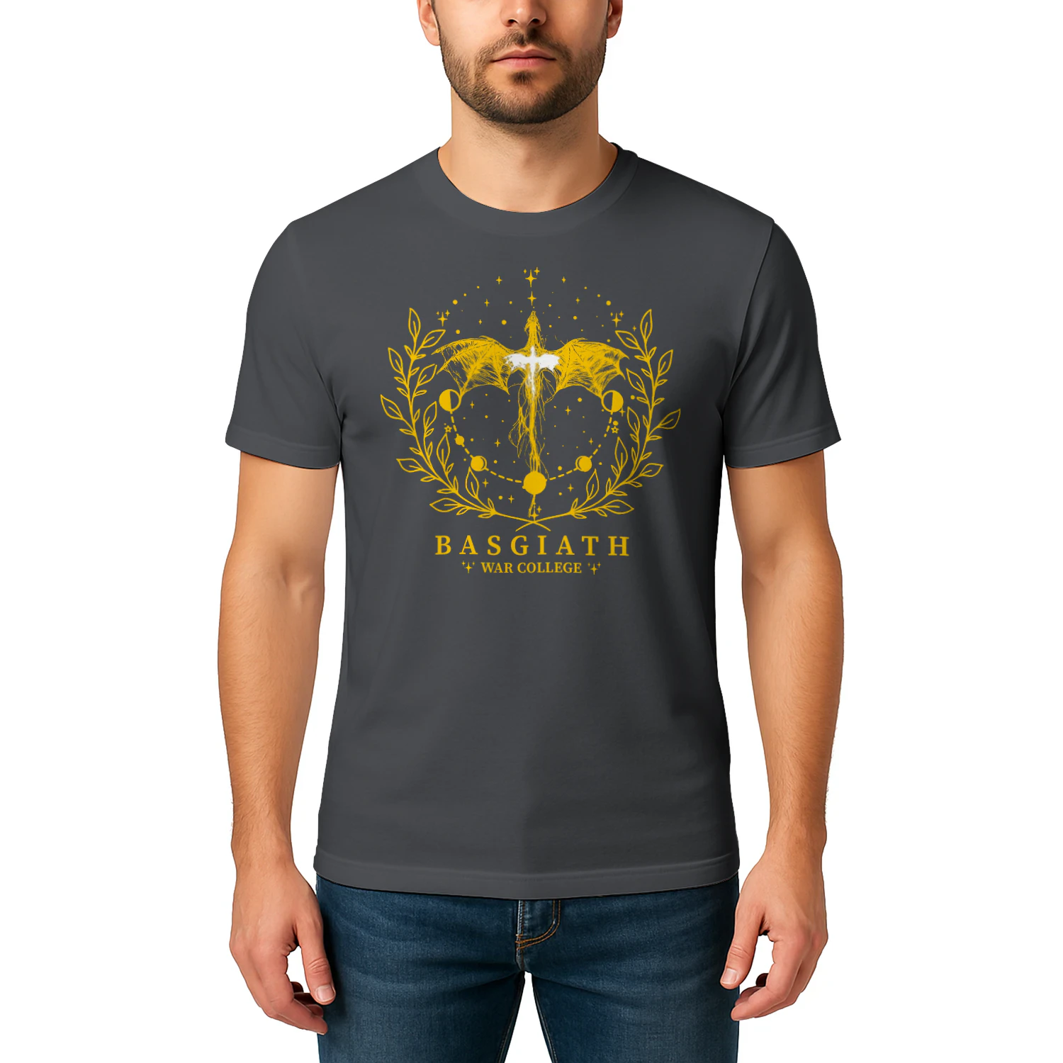 Basgiath War College Heavy Cotton Shirt 2 Side, Fourth Wing Series Tee, Romantasy Shirt, Book Lover Gifts