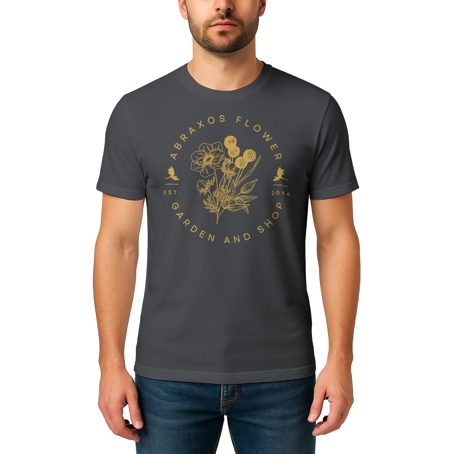 Abraxos Flower Heavy Cotton Dark Colors T-shirt 2 Side, Throne of Glass Gildan Tee, Epic High Fantasy Book Shirt, Book Lover Gifts