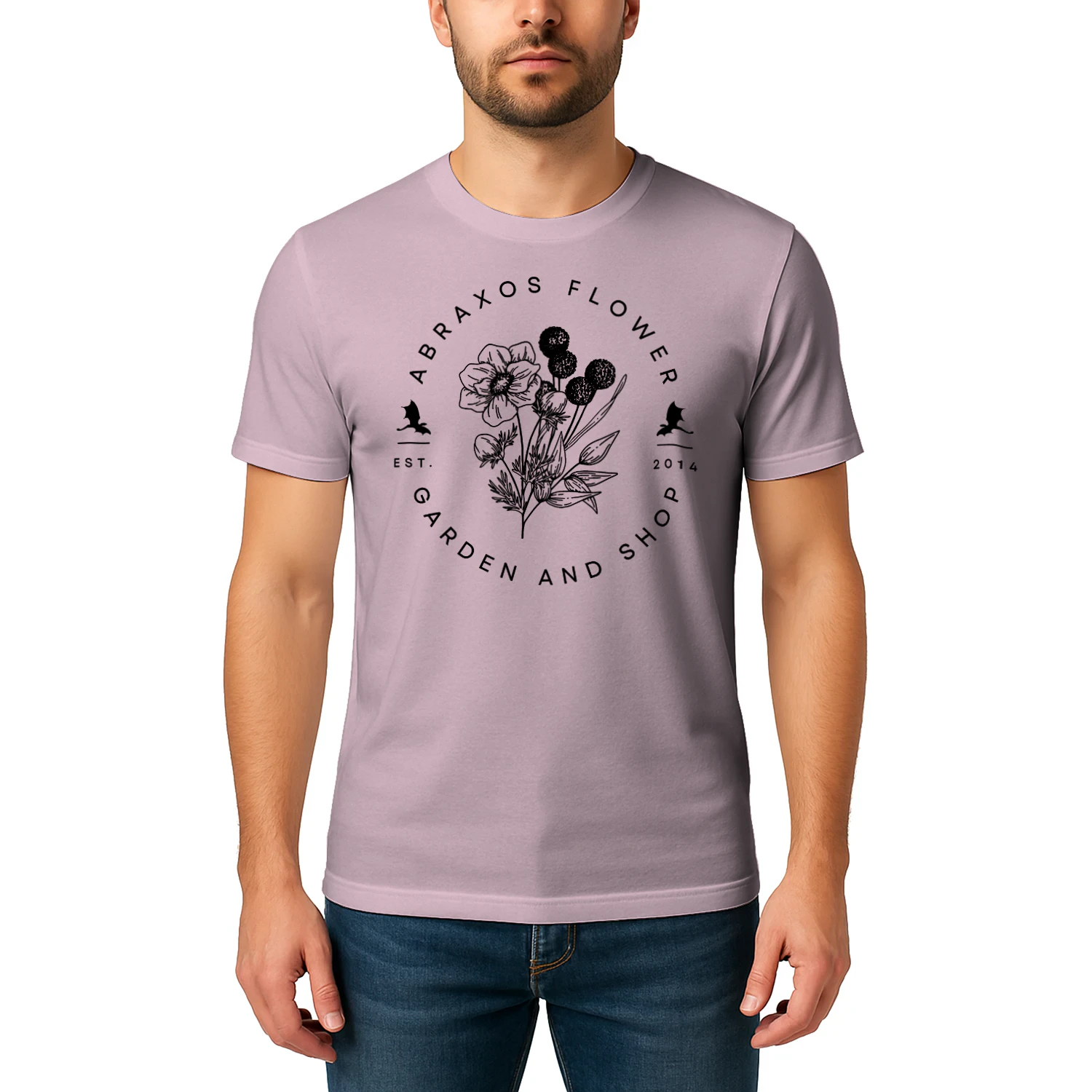 Abraxos Flower Heavy Cotton Light Colors T-shirt 2 Side, Throne of Glass Gildan Tee, Epic High Fantasy Book Shirt, Book Lover Gifts