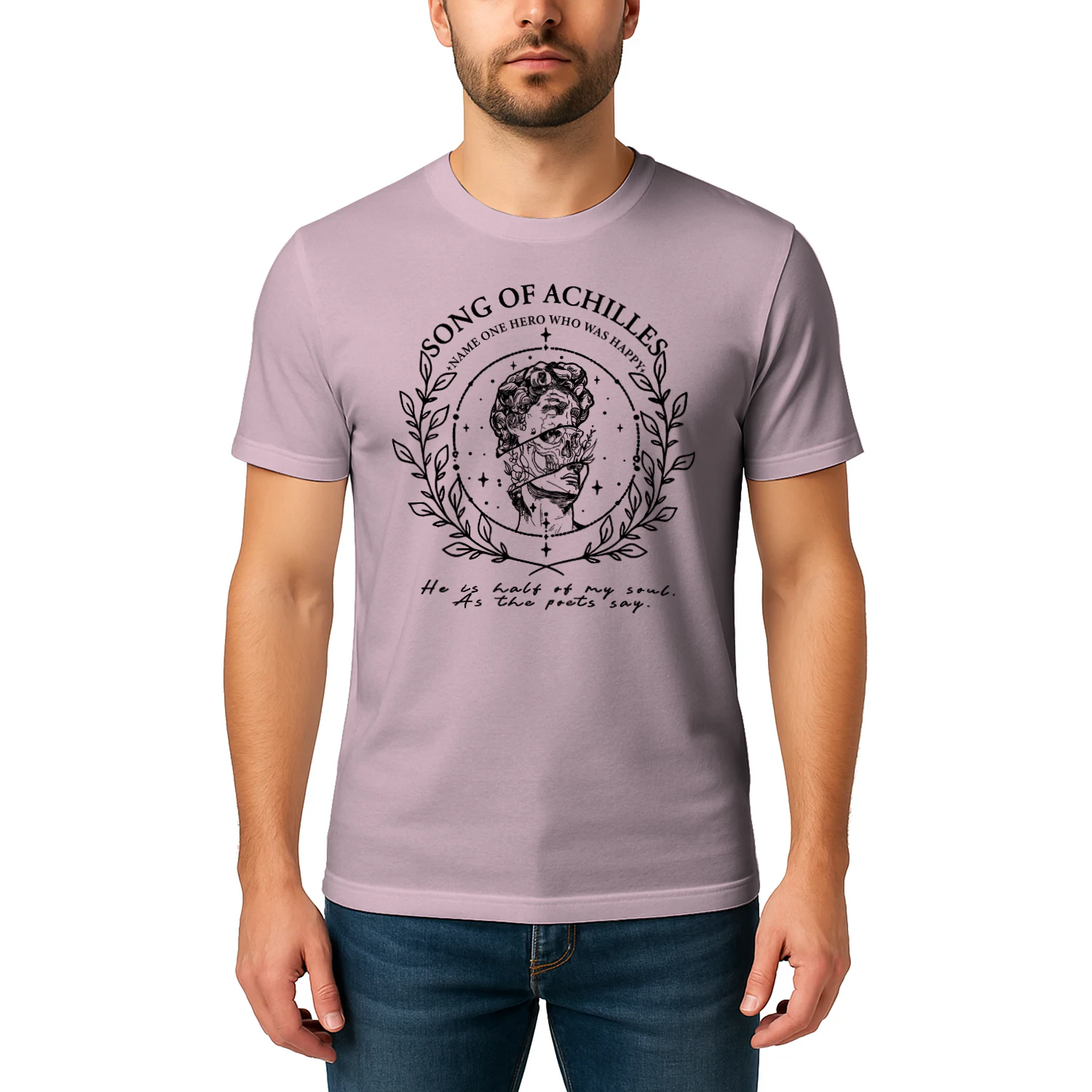 The Song of Achilles Heavy Cotton Light Colors T-shirt 2 Side, Classic Retellings Gildan Tee, Mythological Retellings Book Shirt, Book Lover Gifts