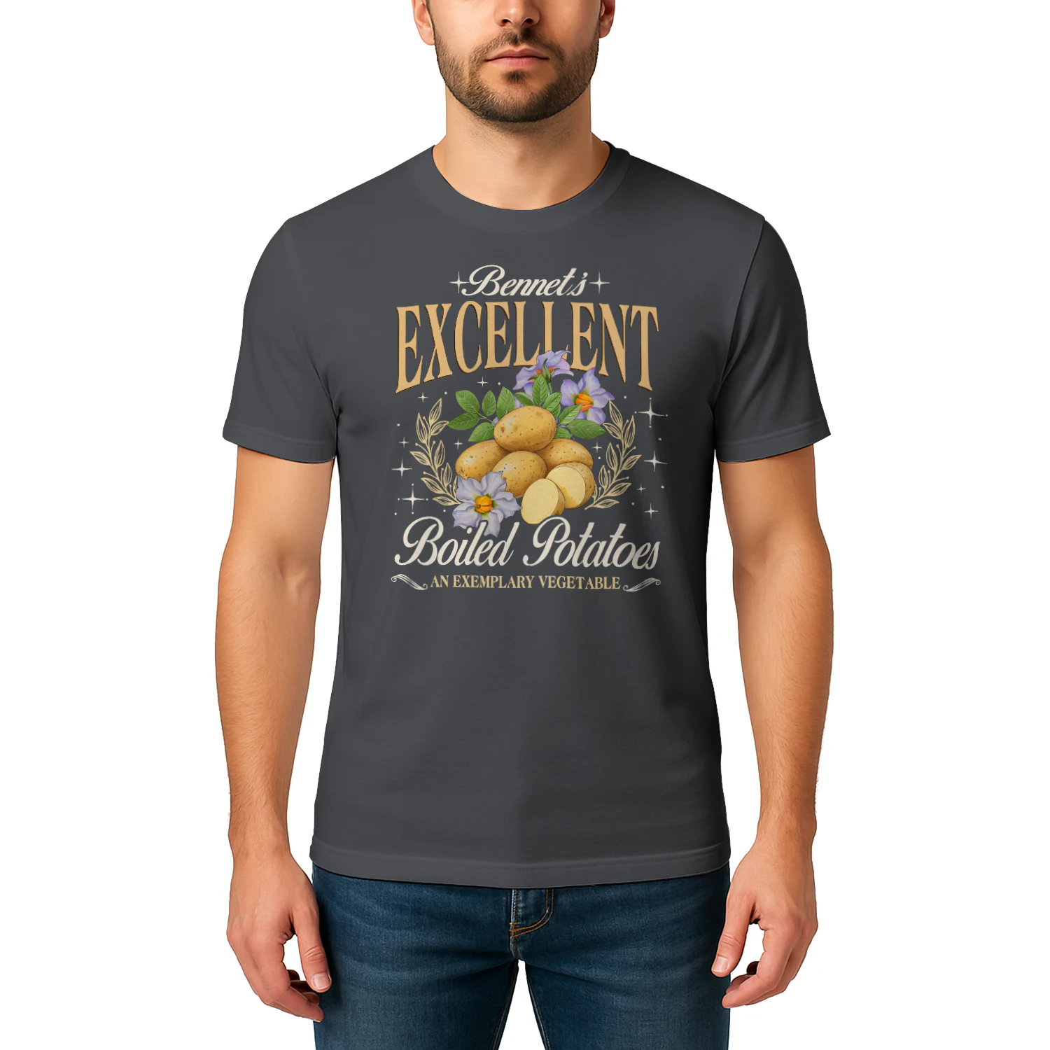 Exemplary Vegetable Heavy Cotton Dark Colors T-shirt 1 Side, Pride and Prejudice Gildan Tee, Classic Literature Shirt, Book Lover Gifts