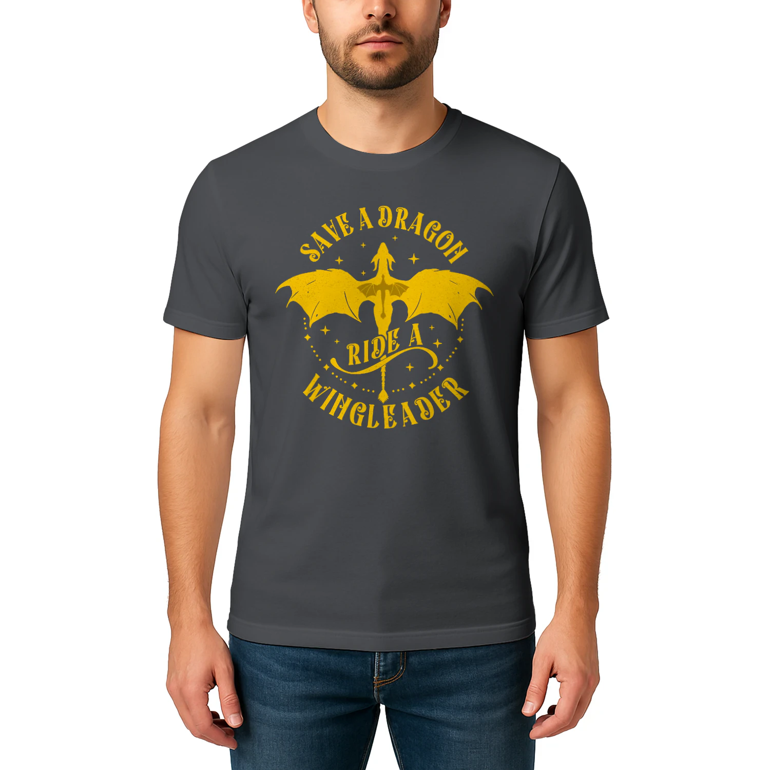 Ride A Wingleader Heavy Cotton Shirt 2 Side, Fourth Wing Tee, Romantasy Shirt, Book Lover Gifts