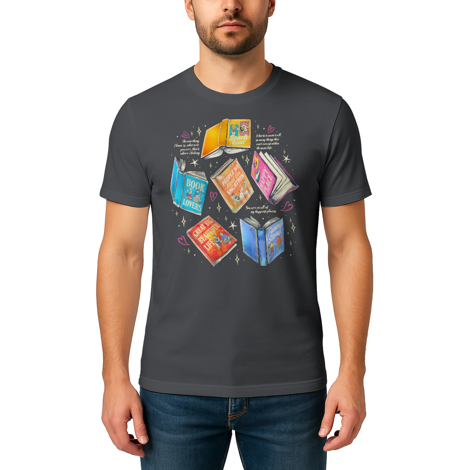Literature Book Heavy Cotton Shirt 2 Side, Novels Book Tee, Series Book Shirt, Book Lover Gifts