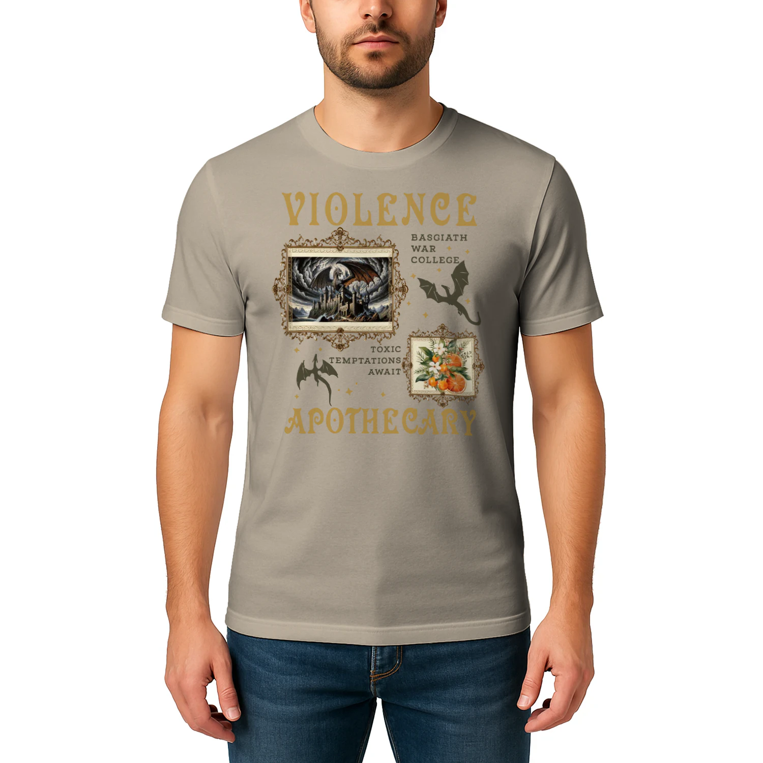 Violence Apothecary Heavy Cotton Light Colors T-shirt 1 Side, The Apothecary Diaries Gildan Tee, Historical Fiction Book Shirt, Book Gifts