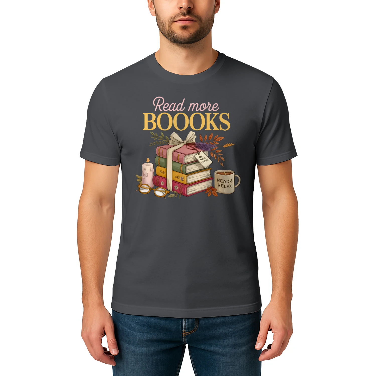 Read More Books Heavy Cotton Dark Colors T-shirt 1 Side, Book Club Gildan Tee, Readers Club Shirt, Book Lover Gifts