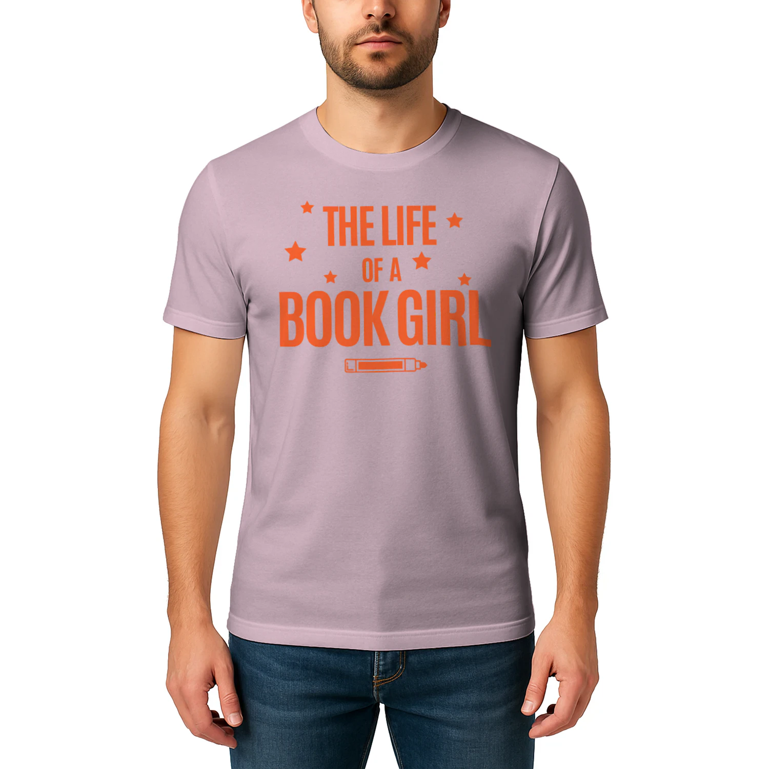 The Life Of A Book Girl V2 Heavy Cotton Light Colors T-shirt 1 Side, World Tour Book Club Gildan Tee, Readers Club Shirt, Book Lover Gifts