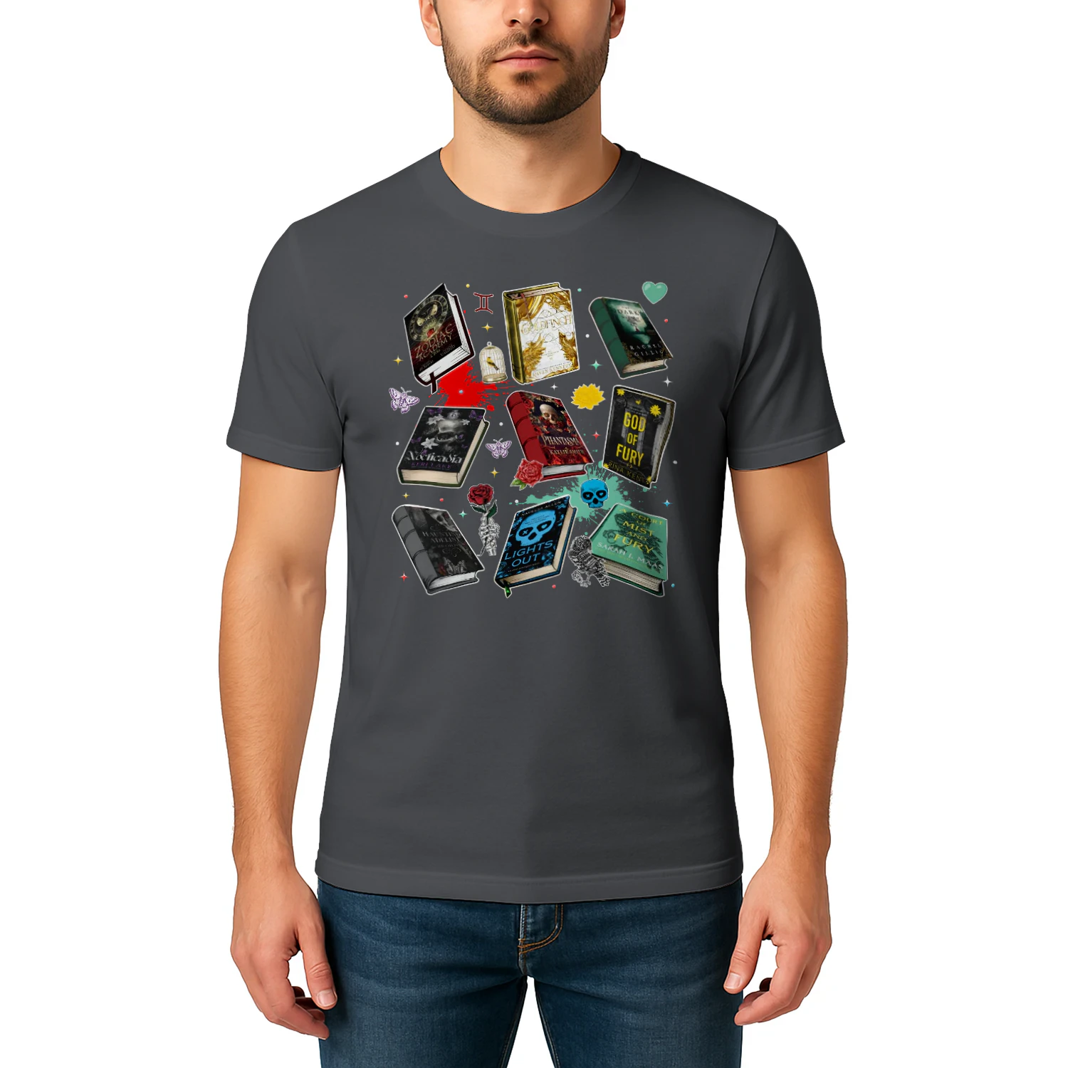 Romantasy Book Heavy Cotton T-shirt 1 Side, Classic Literature Gildan Tee, Young Adult Book Shirt, Book Lover Gifts