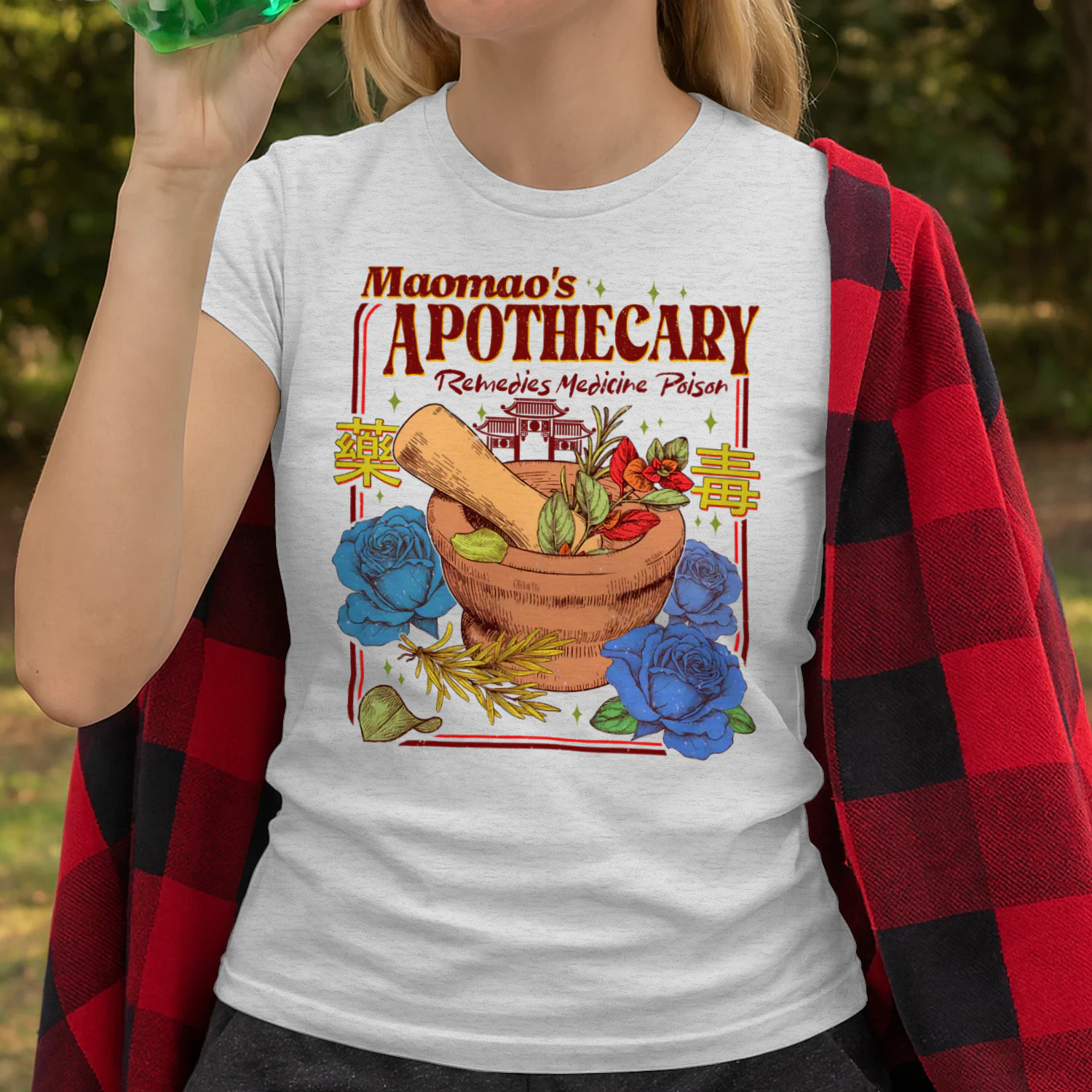 Maomao’s Apothecary Heavy Cotton Light Colors T-shirt 1 Side, The Apothecary Diaries Gildan Tee, Mystery Book Shirt, Book Gifts