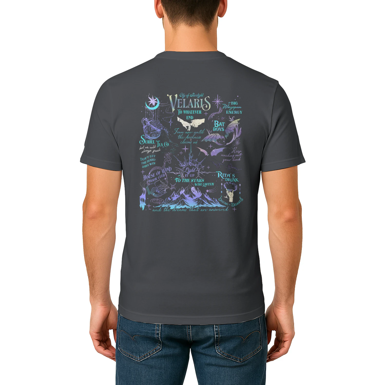 Velaris Acotar Heavy Cotton Dark Colors T-shirt 2 Side, City Of Starlight Gildan Tee, Romantasy Readers Shirt, Book Lover Gifts