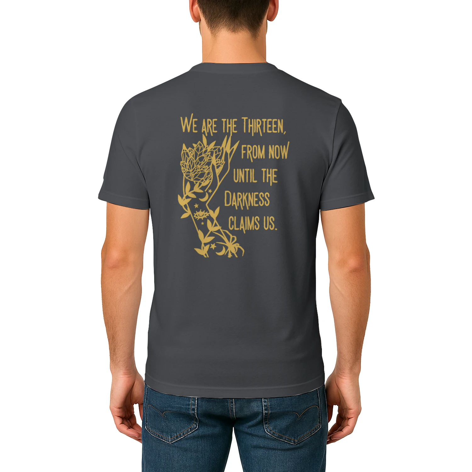Abraxos Flower Heavy Cotton Dark Colors T-shirt 2 Side, Throne of Glass Gildan Tee, Epic High Fantasy Book Shirt, Book Lover Gifts