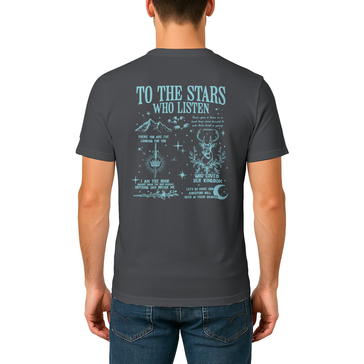 Velaris City Of Starlight Heavy Cotton Dark Colors T-shirt 2 Side, ACOTAR Gildan Tee, Fantasy Romance Book Shirt, Book Lover Gifts