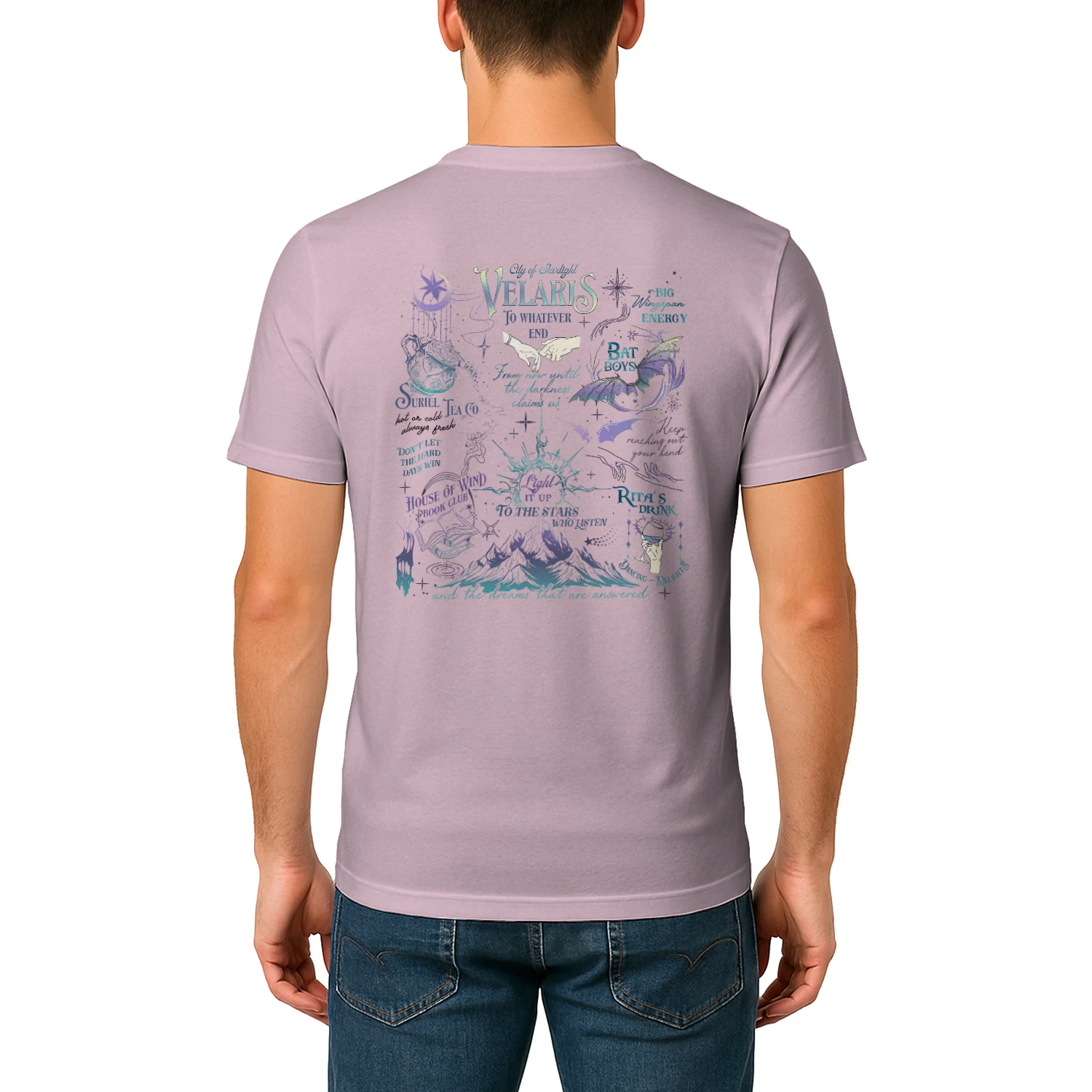 Velaris Acotar Heavy Cotton Light Colors T-shirt 2 Side, City Of Starlight Gildan Tee, Romantasy Readers Shirt, Book Lover Gifts