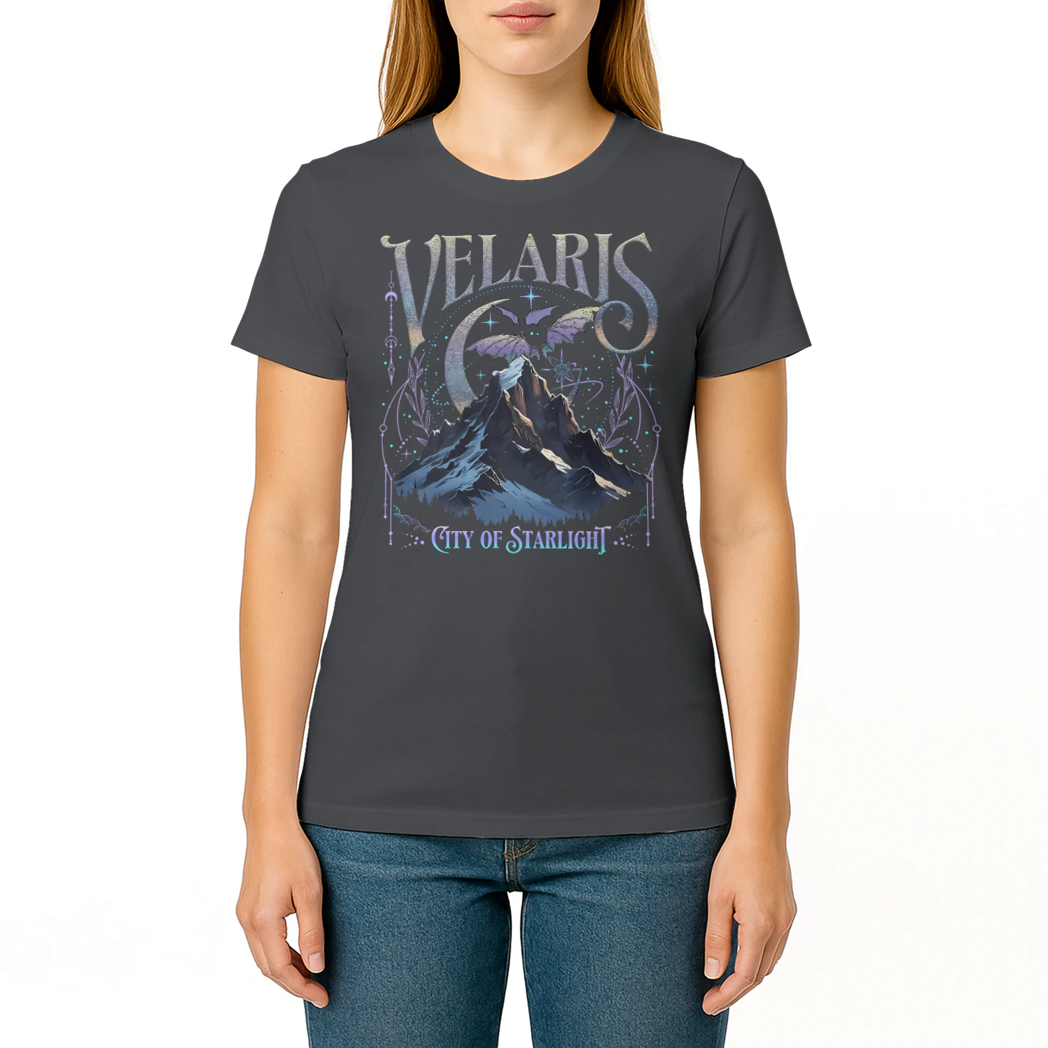 Velaris Acotar Heavy Cotton Dark Colors T-shirt 2 Side, City Of Starlight Gildan Tee, Romantasy Readers Shirt, Book Lover Gifts