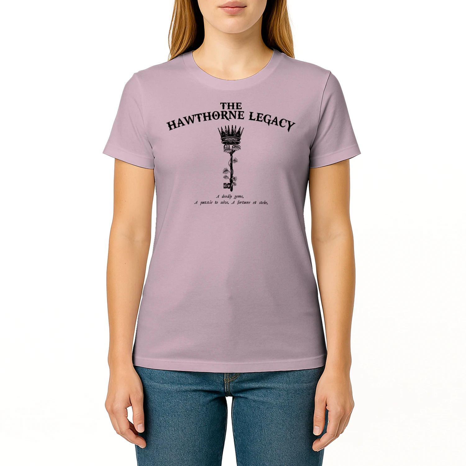The Hawthorne Legacy Heavy Cotton Light Colors T-shirt 1 Side, The Inheritance Games Gildan Tee, YA Romance Club Shirt, Book Lover Gifts
