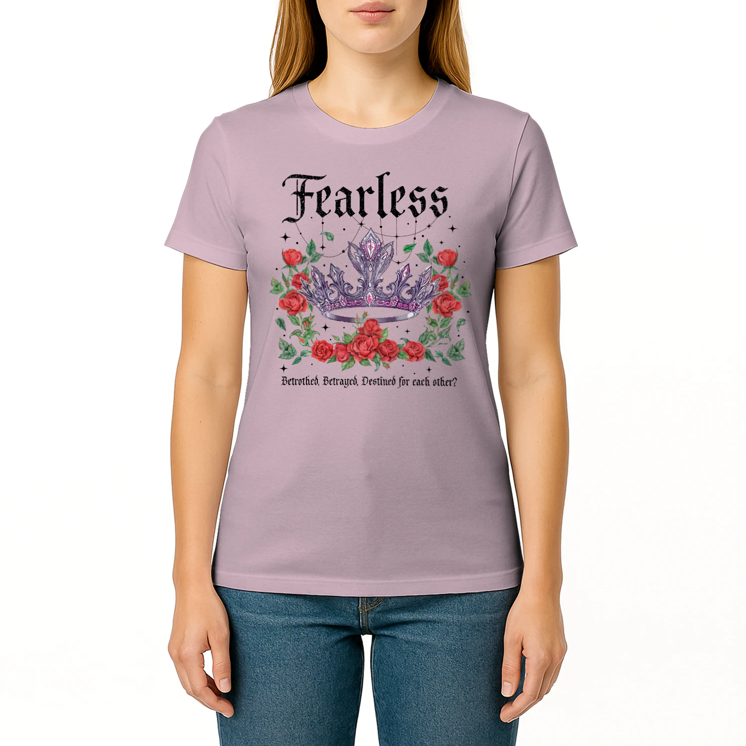 Fearless Heavy Cotton Light Colors T-shirt 2 Side, The Powerless Trilogy Gildan Tee, Fantasy Romance Book Shirt, Book Lover Gifts