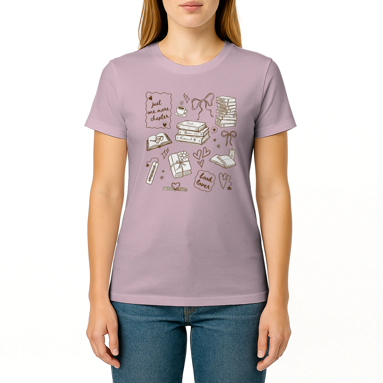 Just One More Chapter Heavy Cotton Light Colors T-shirt 1 Side, Book Club Gildan Tee, Readers Club Shirt, Book Lover Gifts