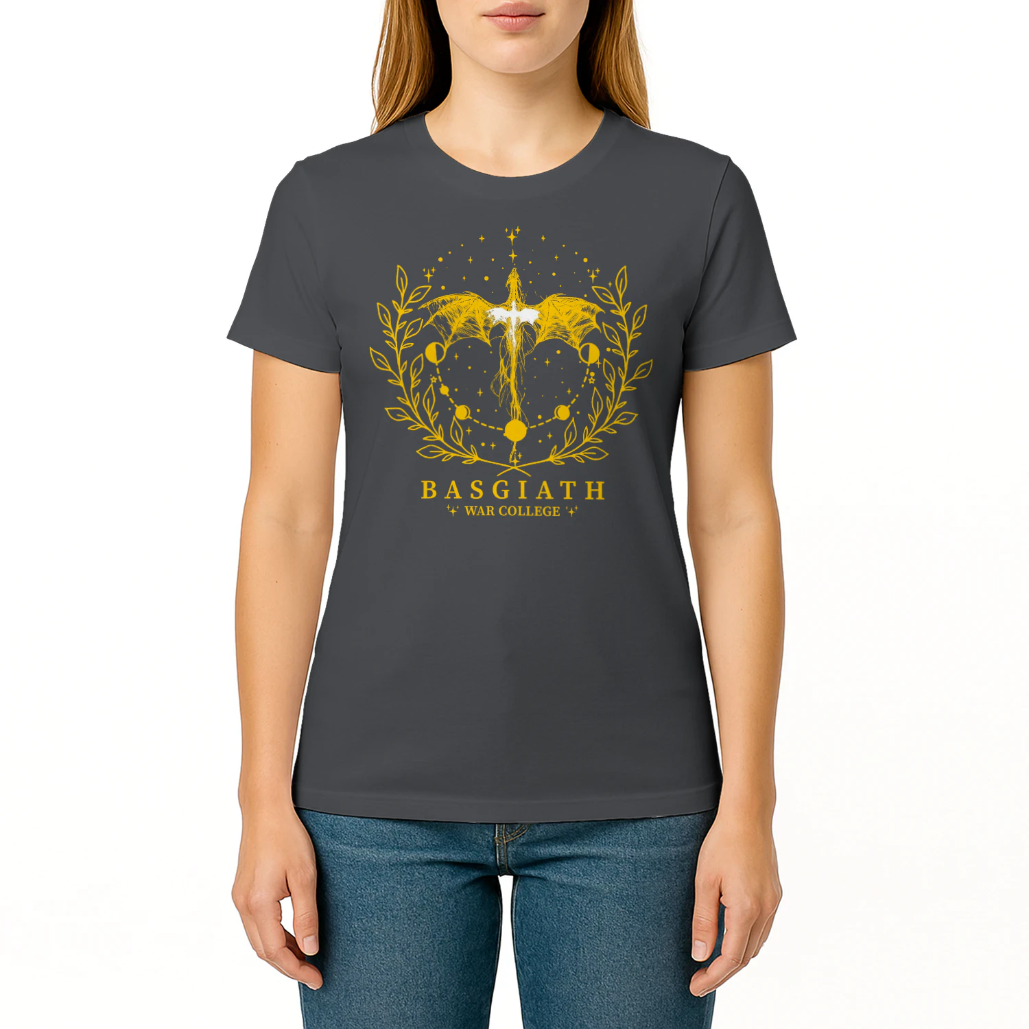 Basgiath War College Heavy Cotton Shirt 2 Side, Fourth Wing Series Tee, Romantasy Shirt, Book Lover Gifts