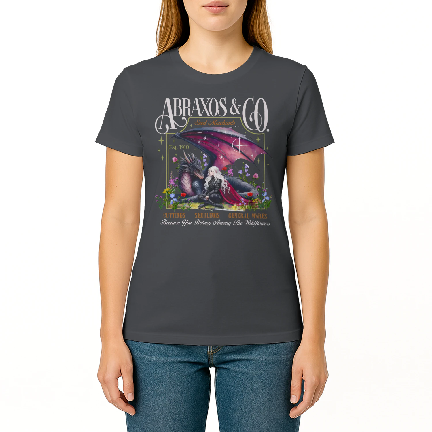 Abraxos Manon Blackbeak Heavy Cotton Dark Colors T-shirt 1 Side, Throne of Glass Gildan Tee, High Fantasy Book Shirt, Book Lover Gifts