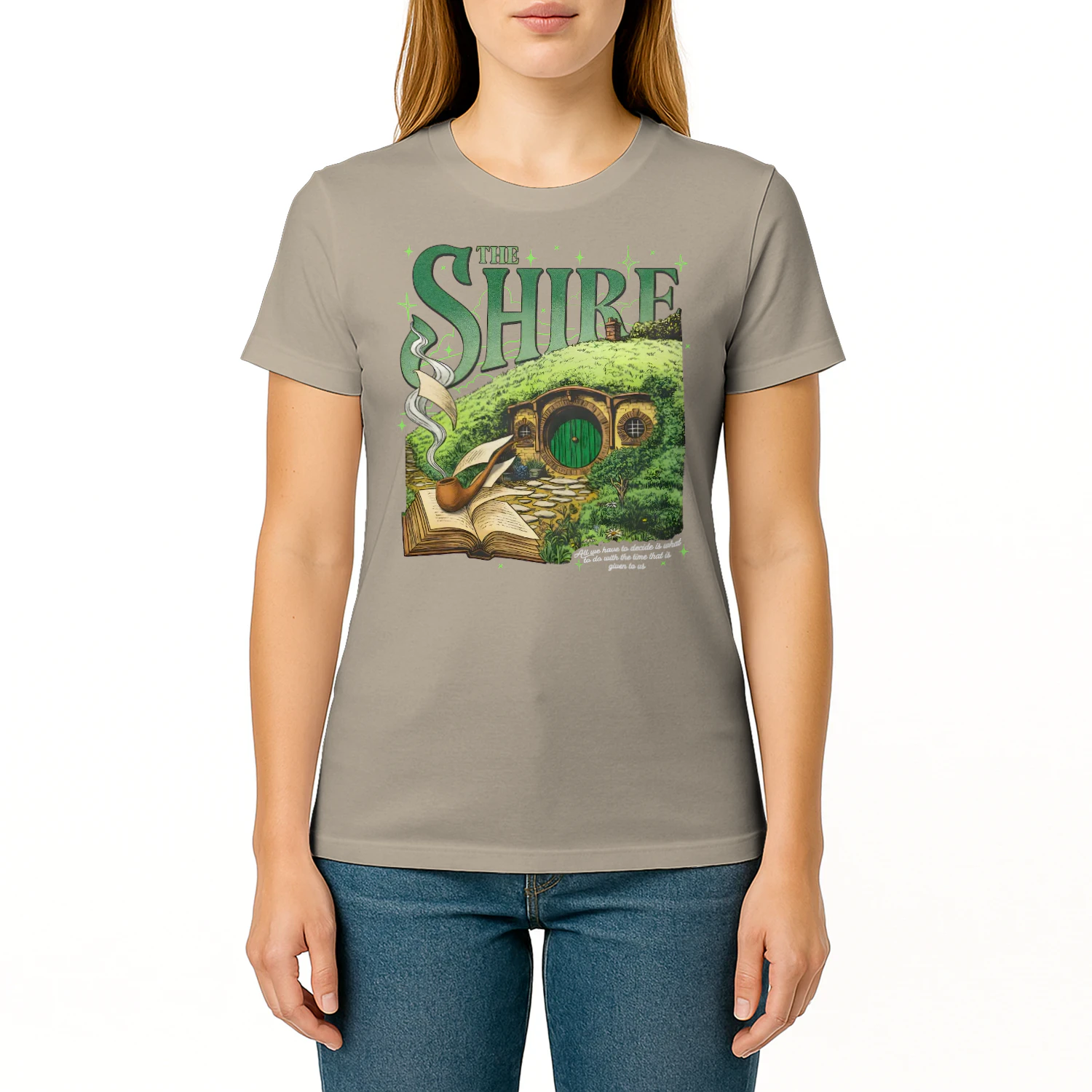 The Shire Heavy Cotton T-shirt 1 Side, The Lord Of The Rings Gildan Tee, Epic Fantasy Book Shirt, Book Lover Gifts