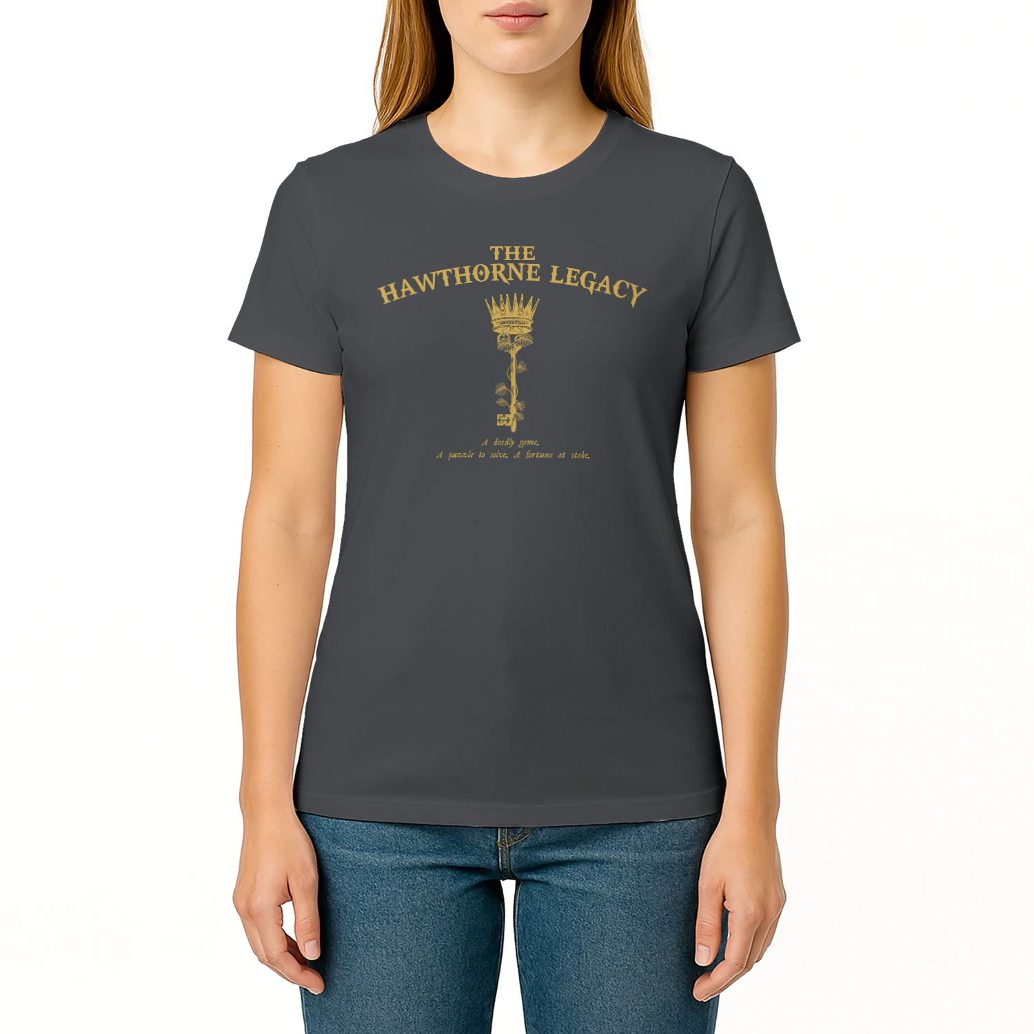 The Hawthorne Legacy Heavy Cotton Dark Colors T-shirt 1 Side, The Inheritance Games Gildan Tee, YA Romance Shirt, Book Lover Gifts