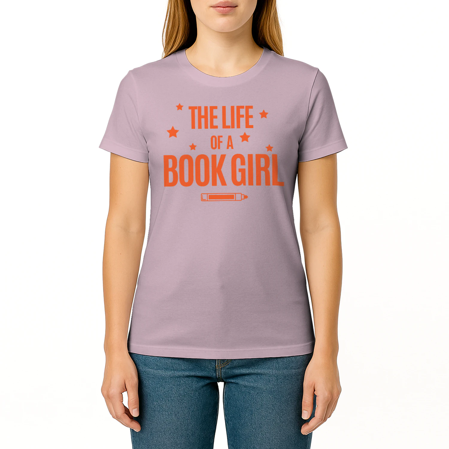 The Life Of A Book Girl V2 Heavy Cotton Light Colors T-shirt 1 Side, World Tour Book Club Gildan Tee, Readers Club Shirt, Book Lover Gifts