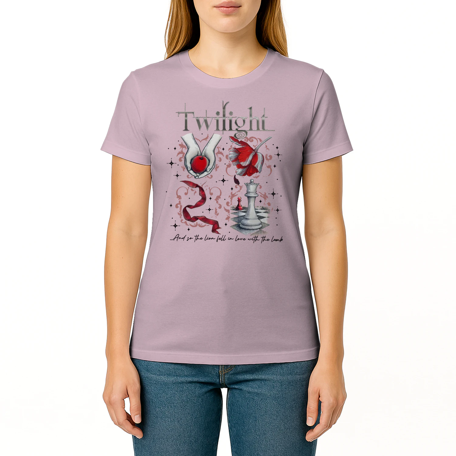 Twilight Series Heavy Cotton Light Colors T-shirt 2 Side, Young Adult Gildan Tee, Fantasy Romance Book Shirt, Book Lover Gifts