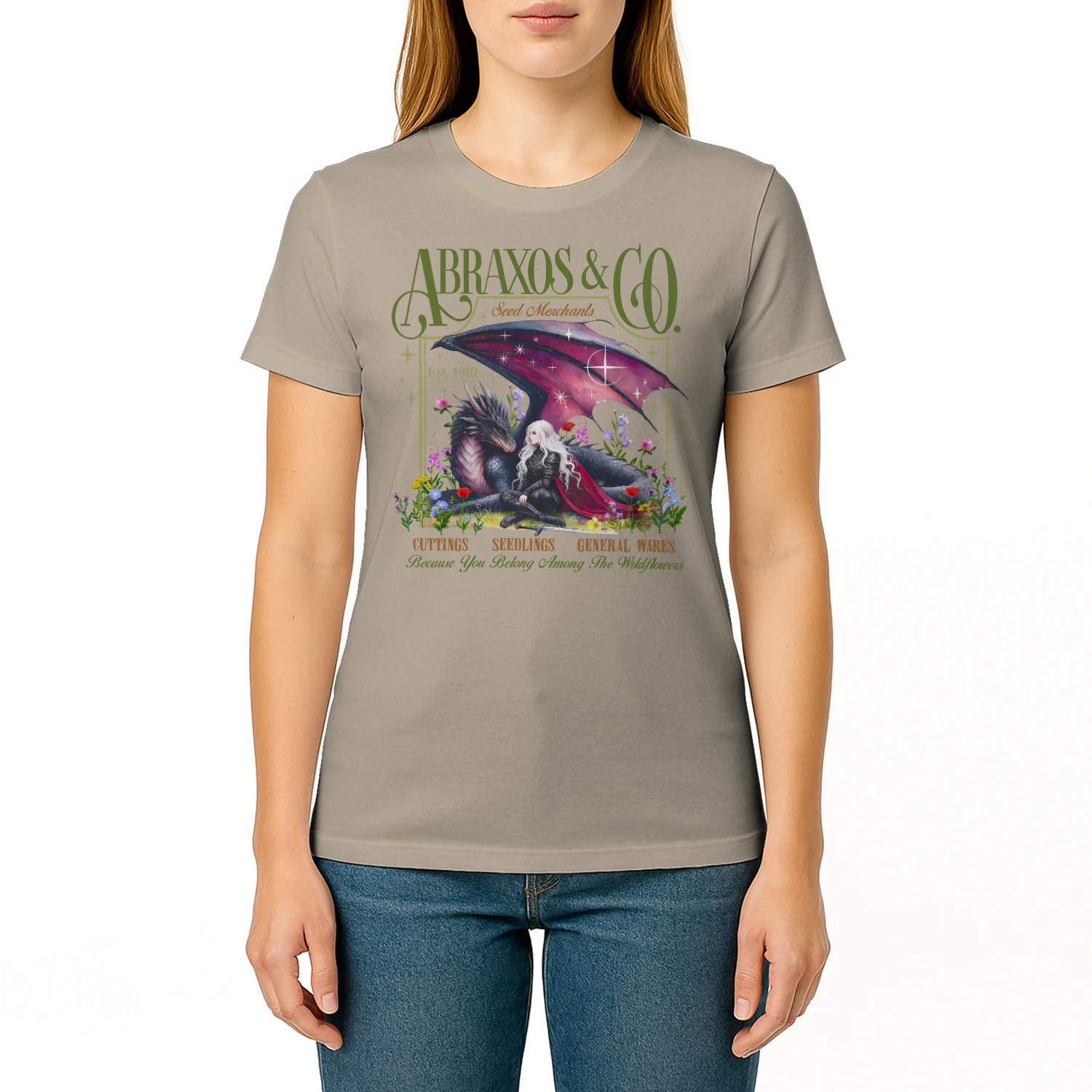 Abraxos Manon Blackbeak Heavy Cotton Light Colors T-shirt 1 Side, Throne of Glass Gildan Tee, High Fantasy Book Shirt, Book Gifts
