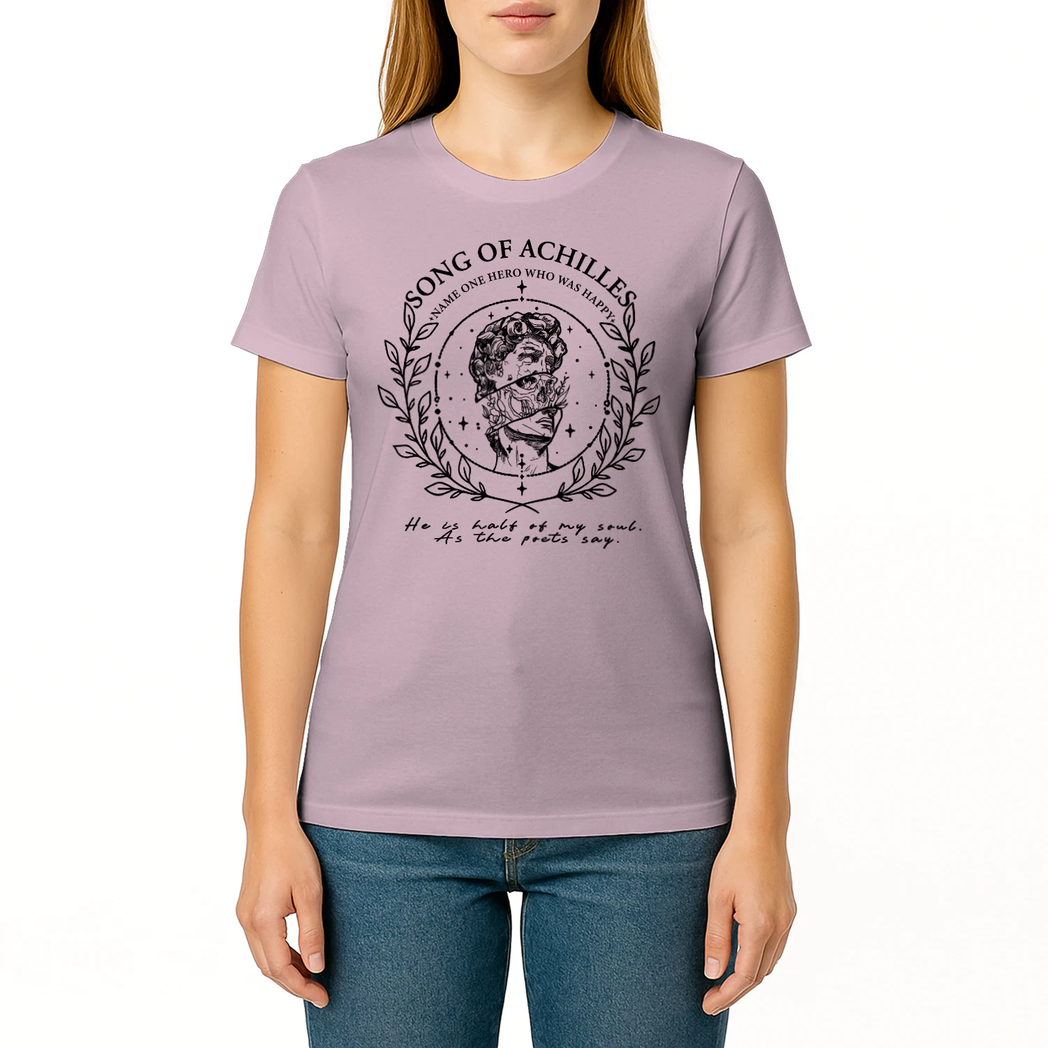 The Song of Achilles Heavy Cotton Light Colors T-shirt 2 Side, Classic Retellings Gildan Tee, Mythological Retellings Book Shirt, Book Lover Gifts