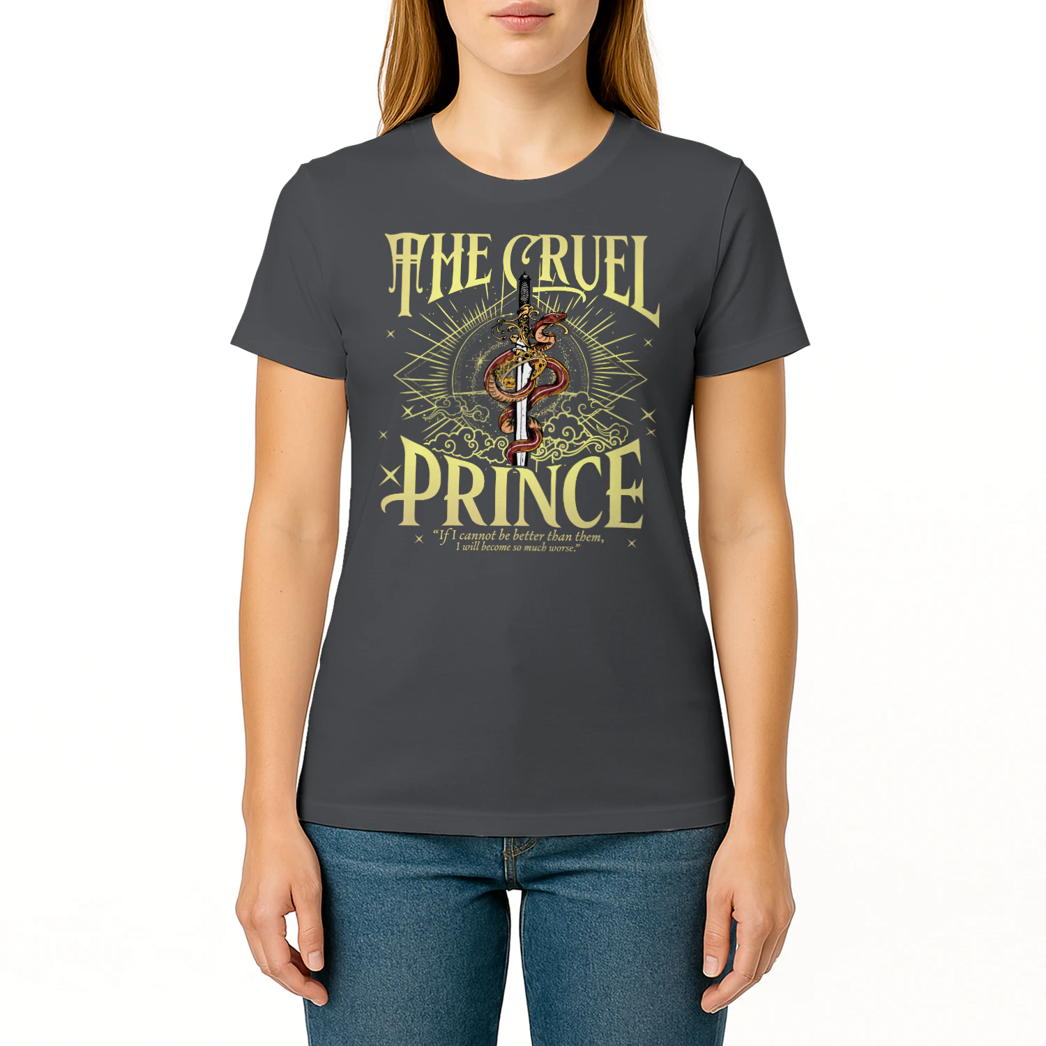 The Cruel Prince Heavy Cotton Dark Colors T-shirt 2 Side, From Blood and Ash Gildan Tee, Romantasy Readers Shirt, Book Lover Gifts
