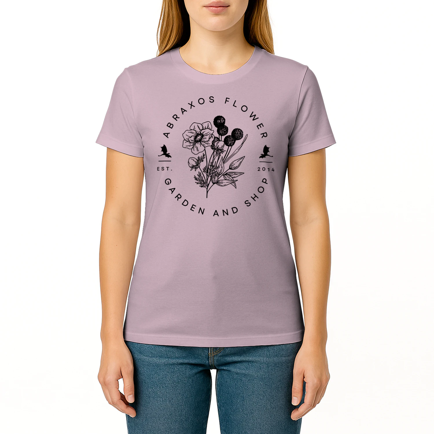 Abraxos Flower Heavy Cotton Light Colors T-shirt 2 Side, Throne of Glass Gildan Tee, Epic High Fantasy Book Shirt, Book Lover Gifts