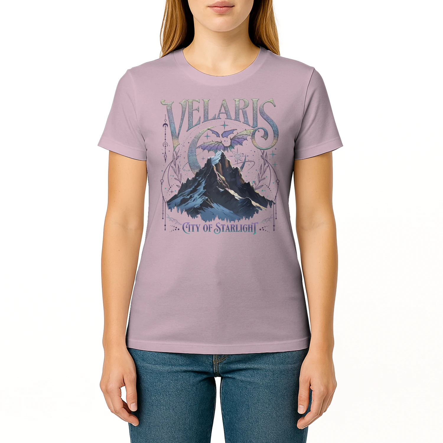Velaris Acotar Heavy Cotton Light Colors T-shirt 2 Side, City Of Starlight Gildan Tee, Romantasy Readers Shirt, Book Lover Gifts