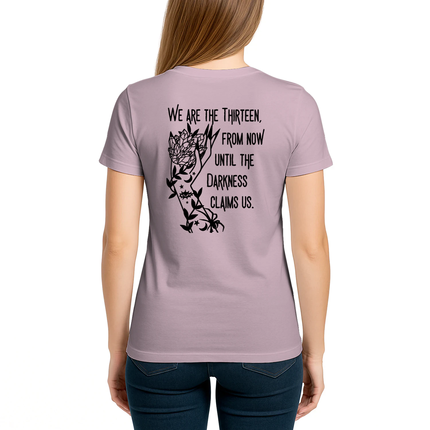 Abraxos Flower Heavy Cotton Light Colors T-shirt 2 Side, Throne of Glass Gildan Tee, Epic High Fantasy Book Shirt, Book Lover Gifts