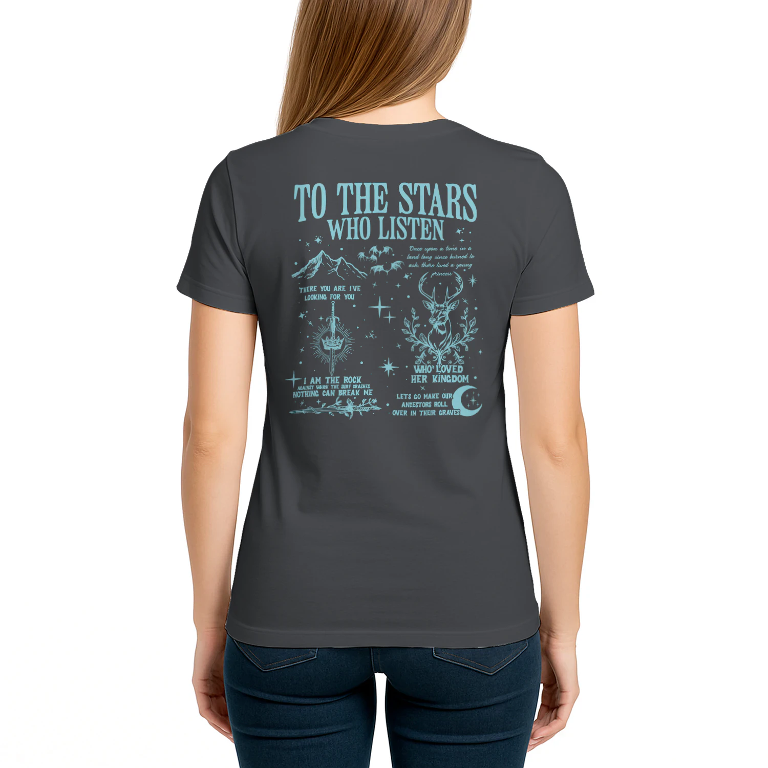 Velaris City Of Starlight Heavy Cotton Dark Colors T-shirt 2 Side, ACOTAR Gildan Tee, Fantasy Romance Book Shirt, Book Lover Gifts