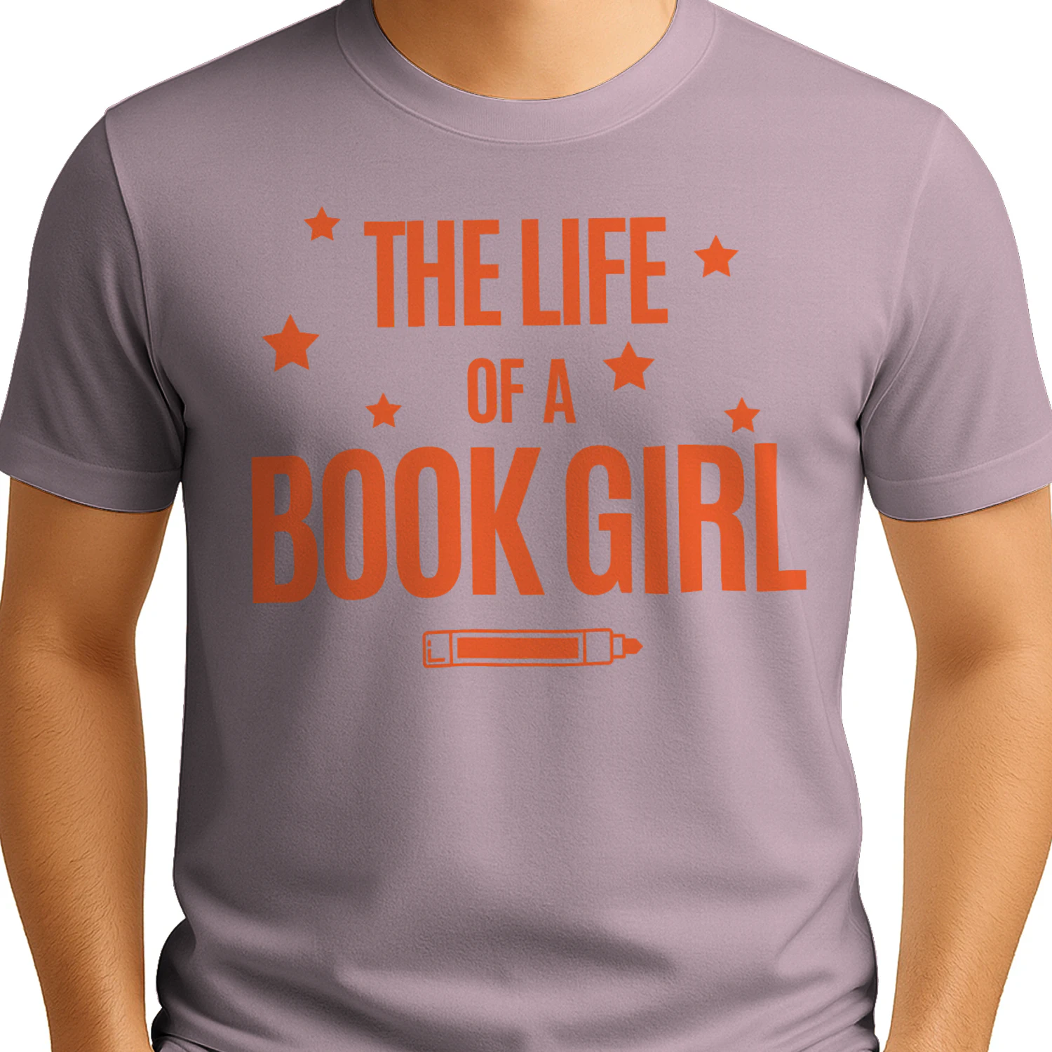 The Life Of A Book Girl V2 Heavy Cotton Light Colors T-shirt 1 Side, World Tour Book Club Gildan Tee, Readers Club Shirt, Book Lover Gifts