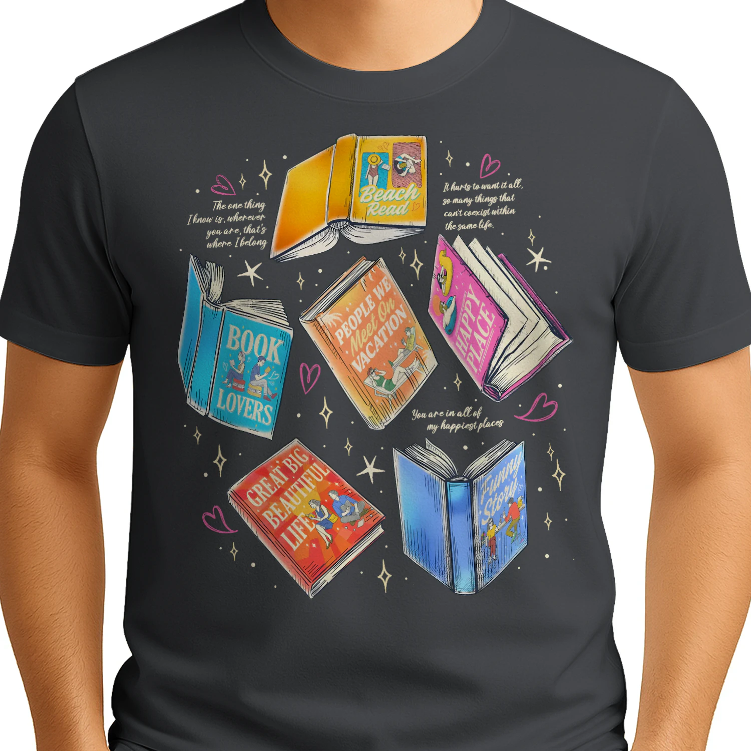 Literature Book Heavy Cotton Shirt 2 Side, Novels Book Tee, Series Book Shirt, Book Lover Gifts