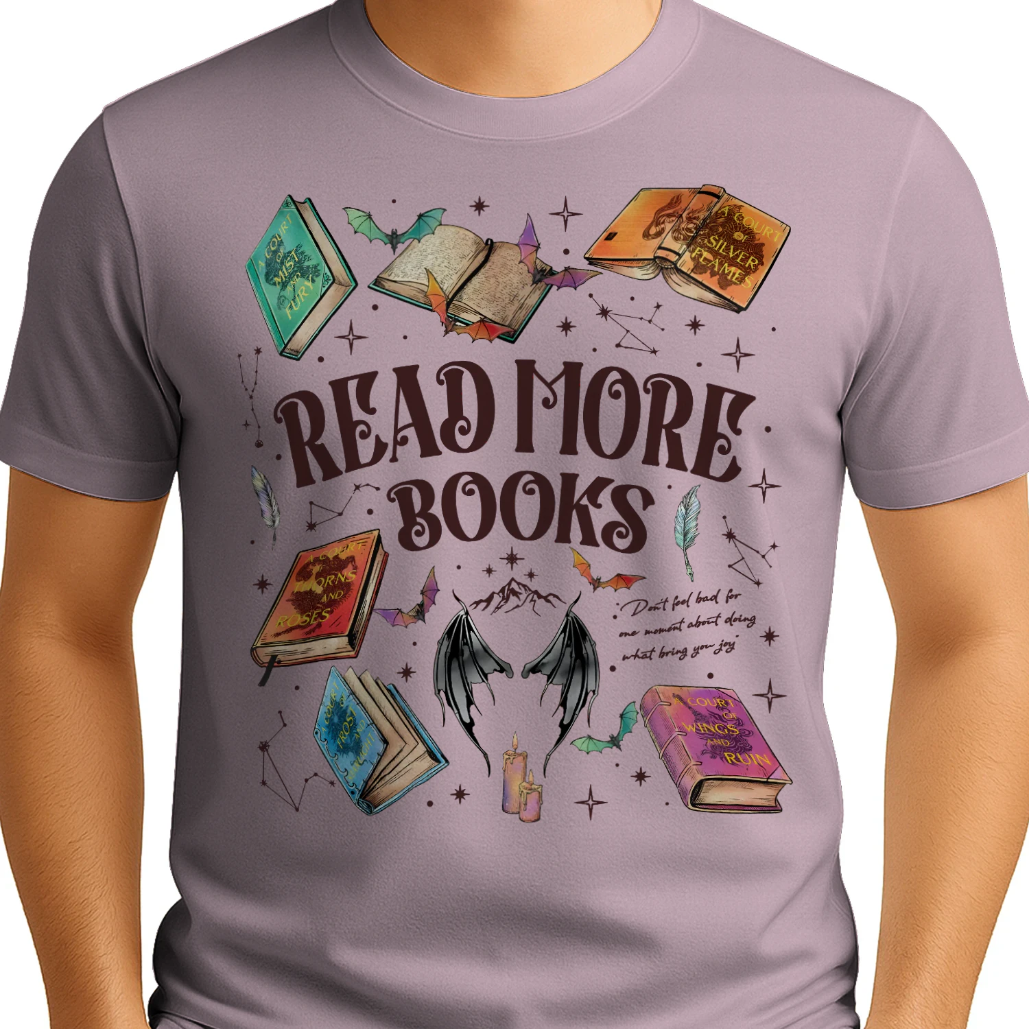 Read More Books Heavy Cotton Light Colors T-shirt 2 Side, Acotar Gildan Tee, Romantasy Book Shirt, Book Lover Gifts