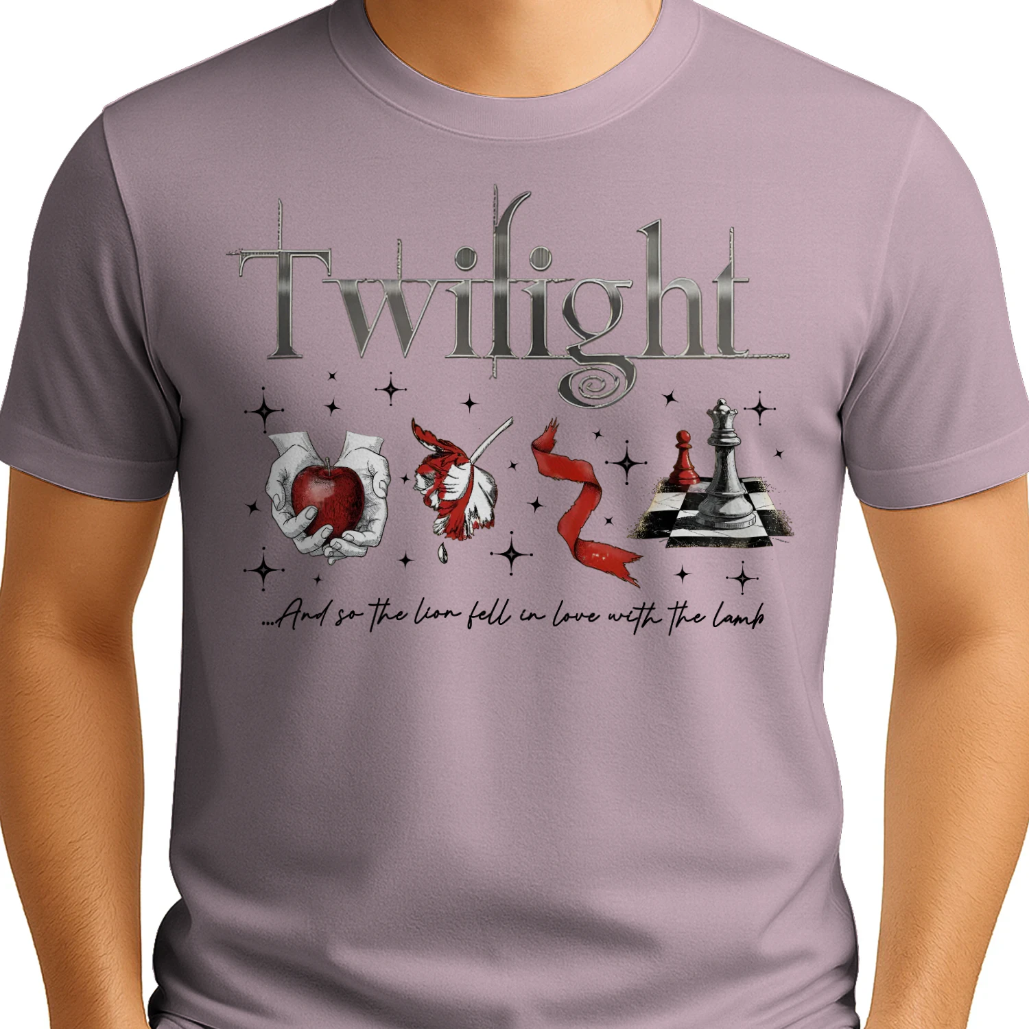 Twilight Series Heavy Cotton Light Colors T-shirt 2 Side, Young Adult Gildan Tee, Fantasy Romance Book Shirt, Book Lover Gifts
