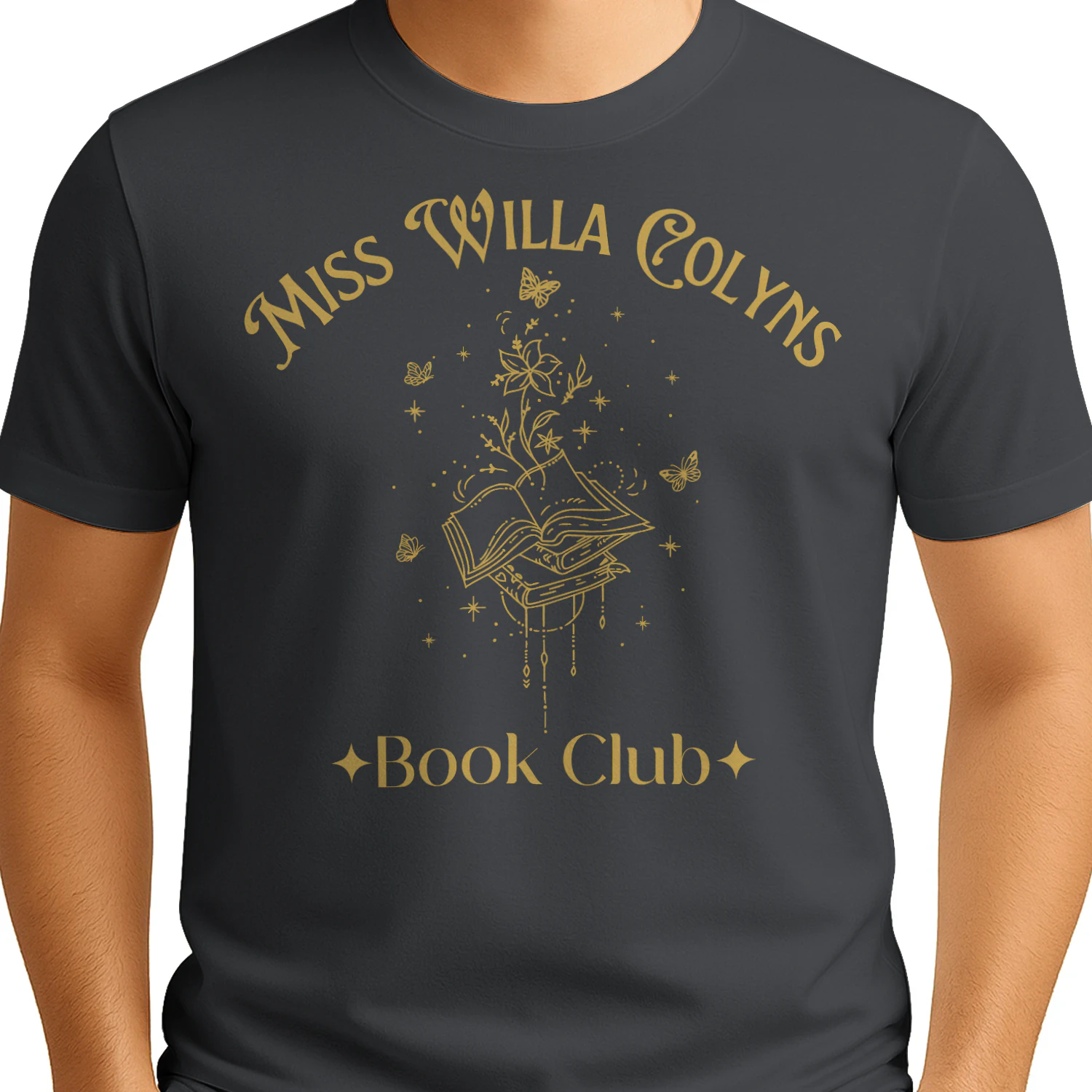 Miss Willa Colyns Heavy Cotton Dark Colors T-shirt 1 Side, The Shepherd King Gildan Tee, Dark Fantasy Shirt, Book Lover Gifts