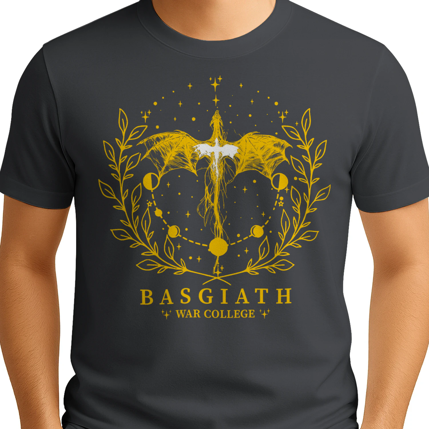 Basgiath War College Heavy Cotton Shirt 2 Side, Fourth Wing Series Tee, Romantasy Shirt, Book Lover Gifts