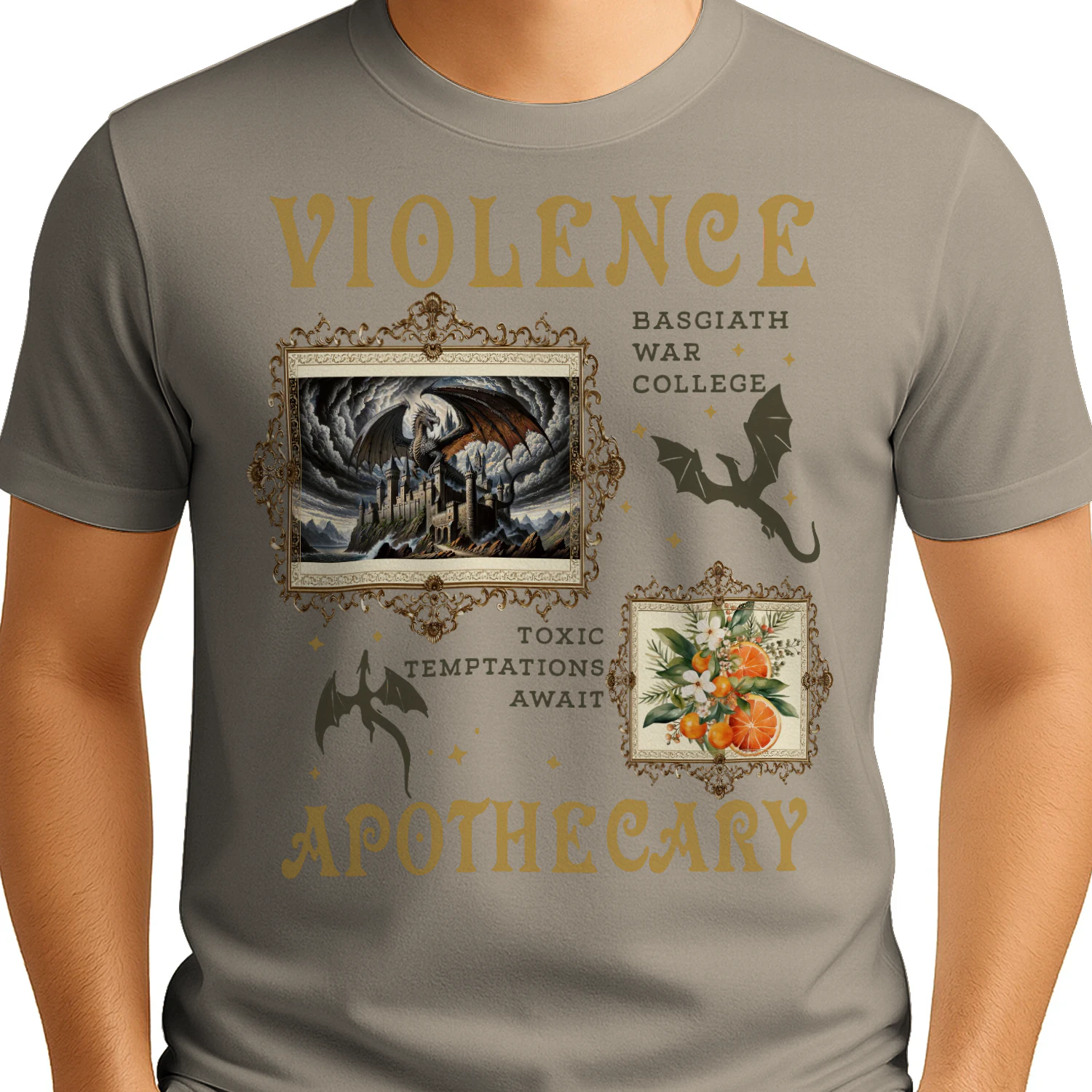 Violence Apothecary Heavy Cotton Light Colors T-shirt 1 Side, The Apothecary Diaries Gildan Tee, Historical Fiction Book Shirt, Book Gifts